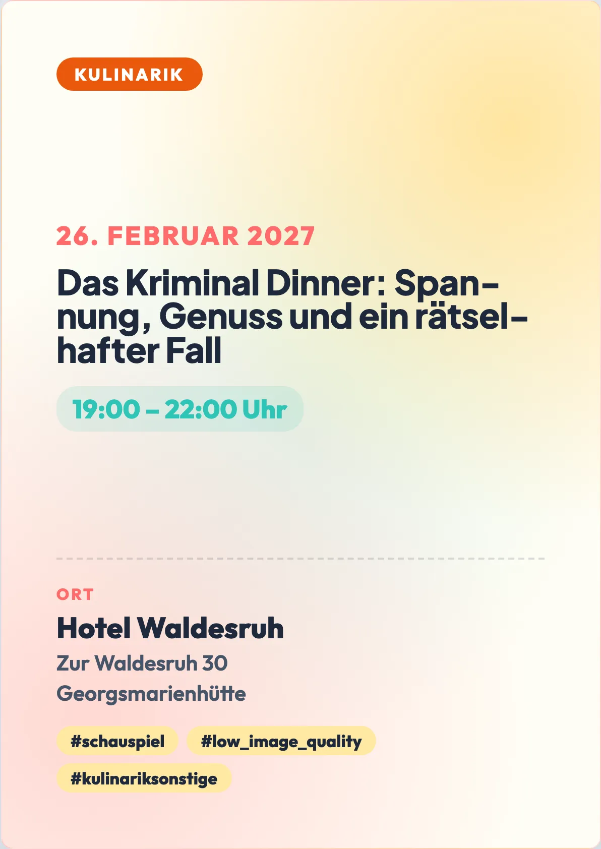 Veranstaltungsflyer