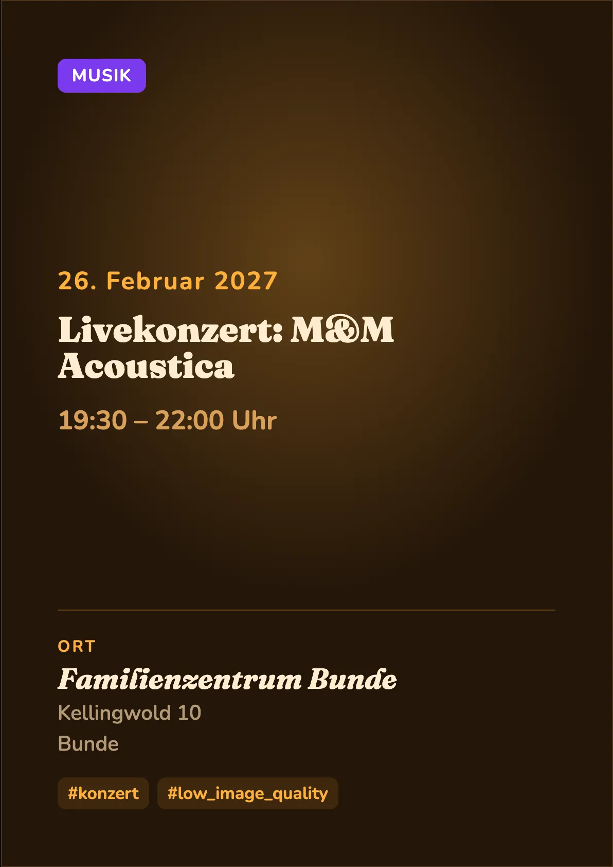 Veranstaltungsflyer