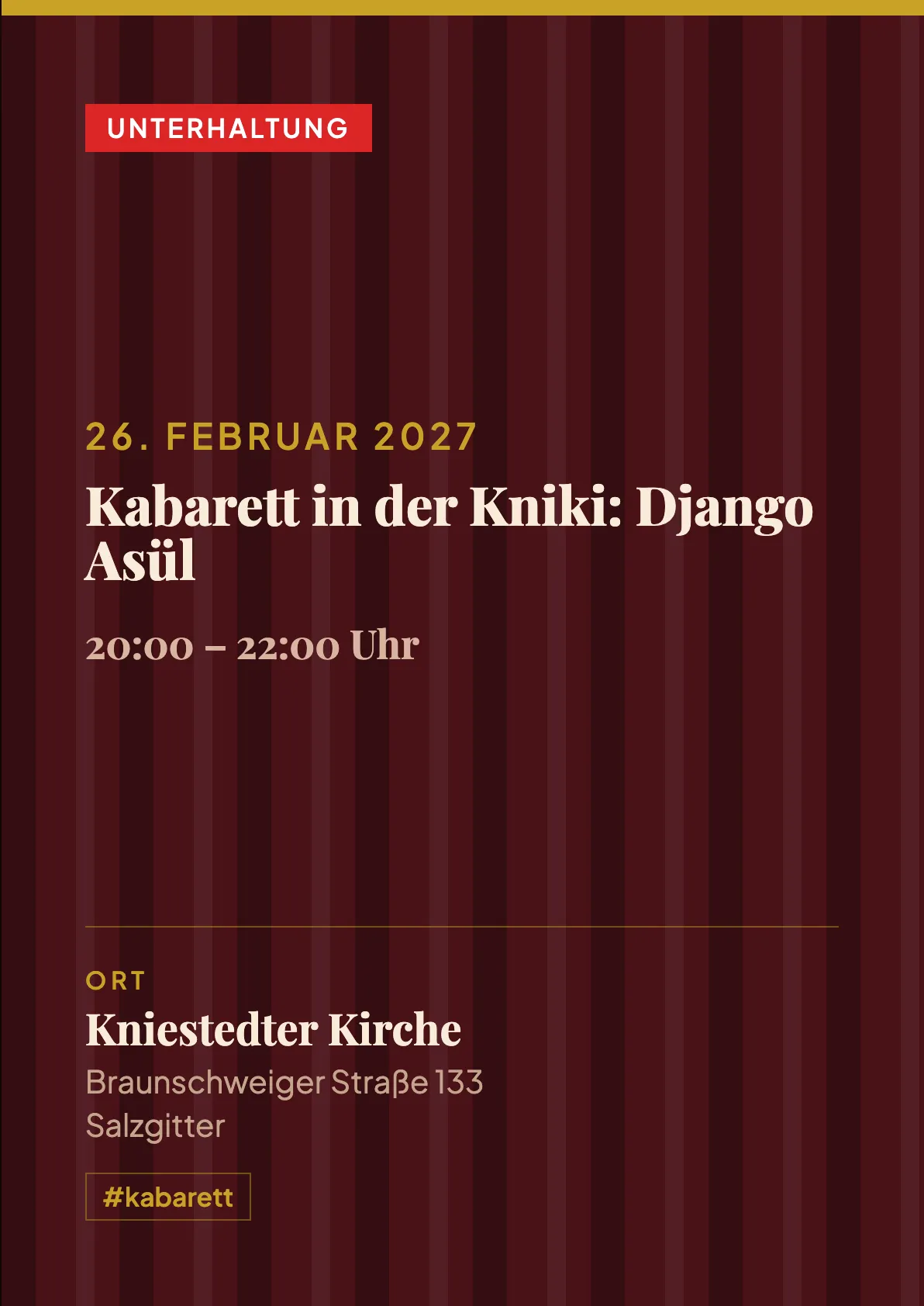 Veranstaltungsflyer