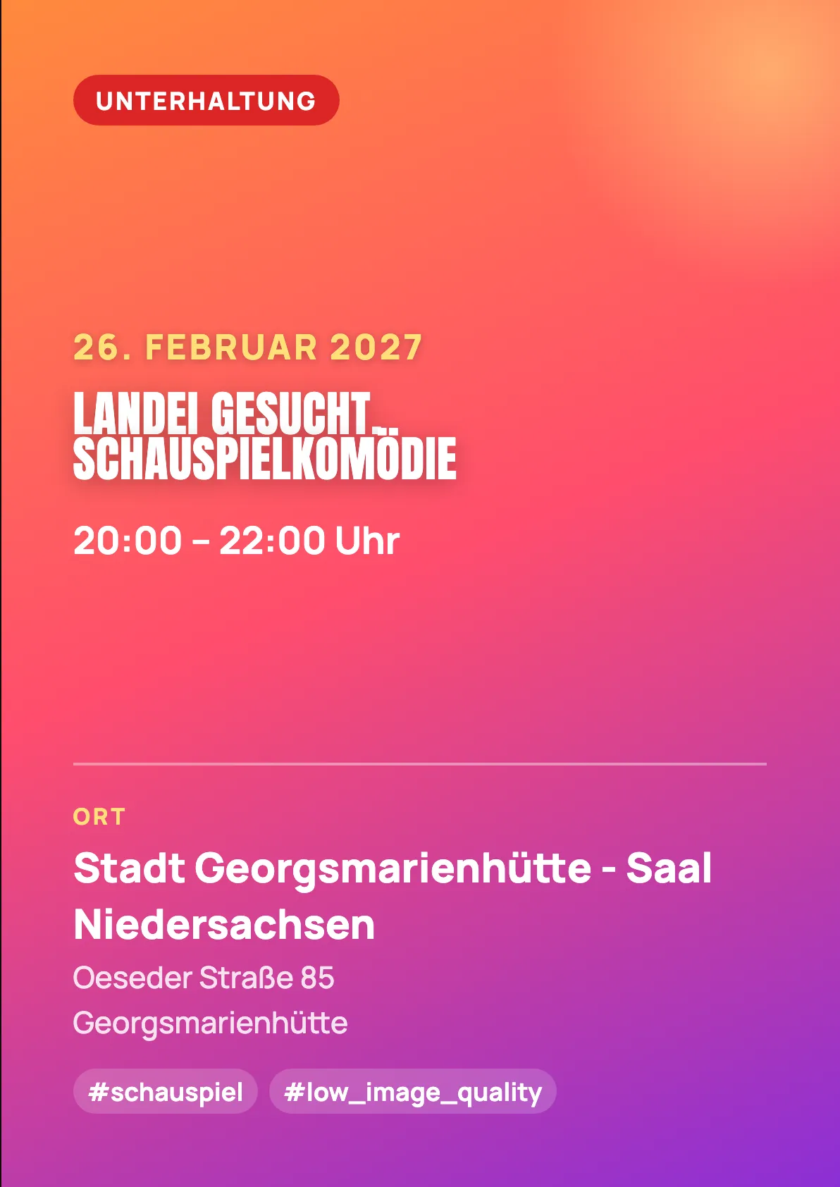 Veranstaltungsflyer
