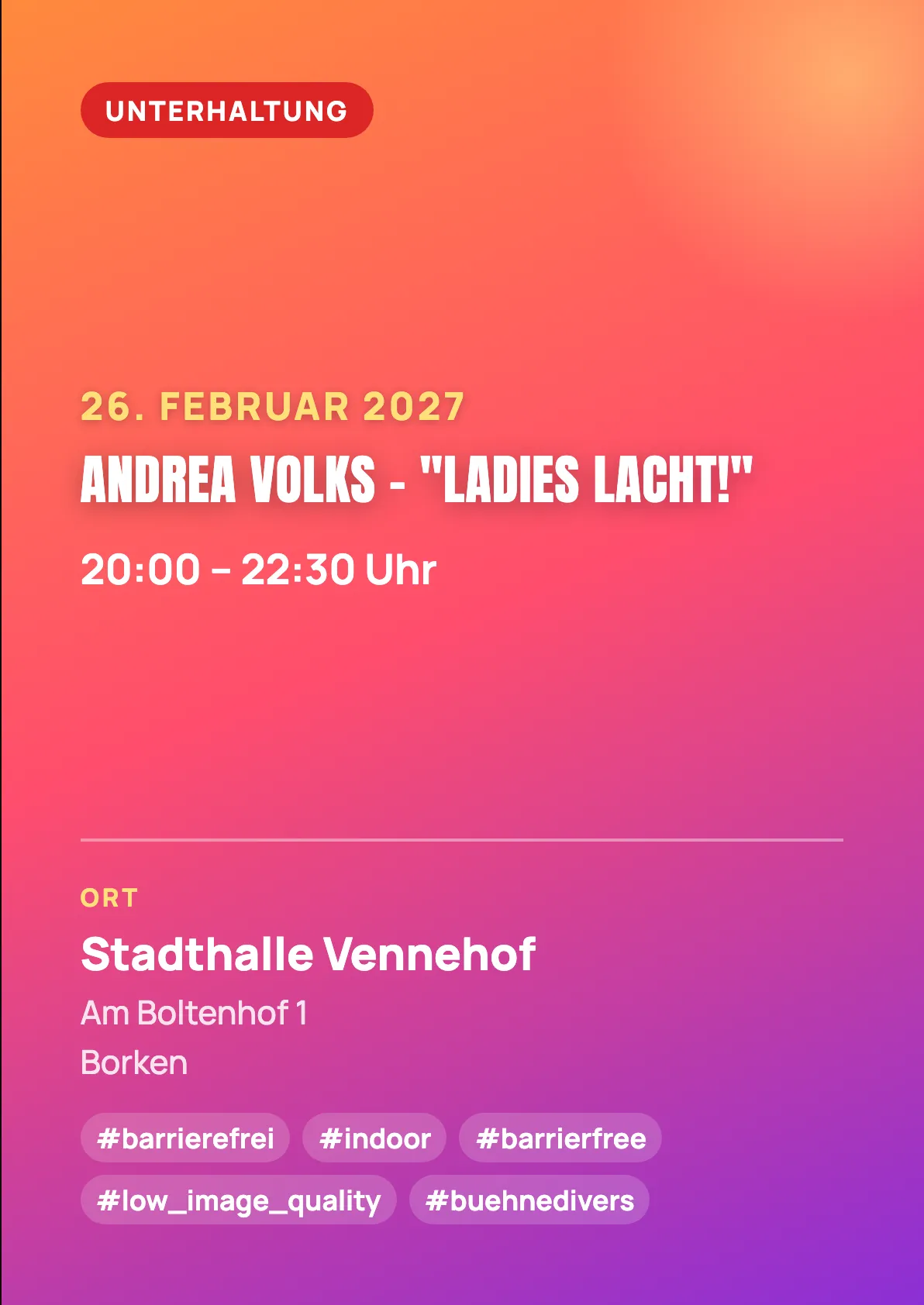 Veranstaltungsflyer