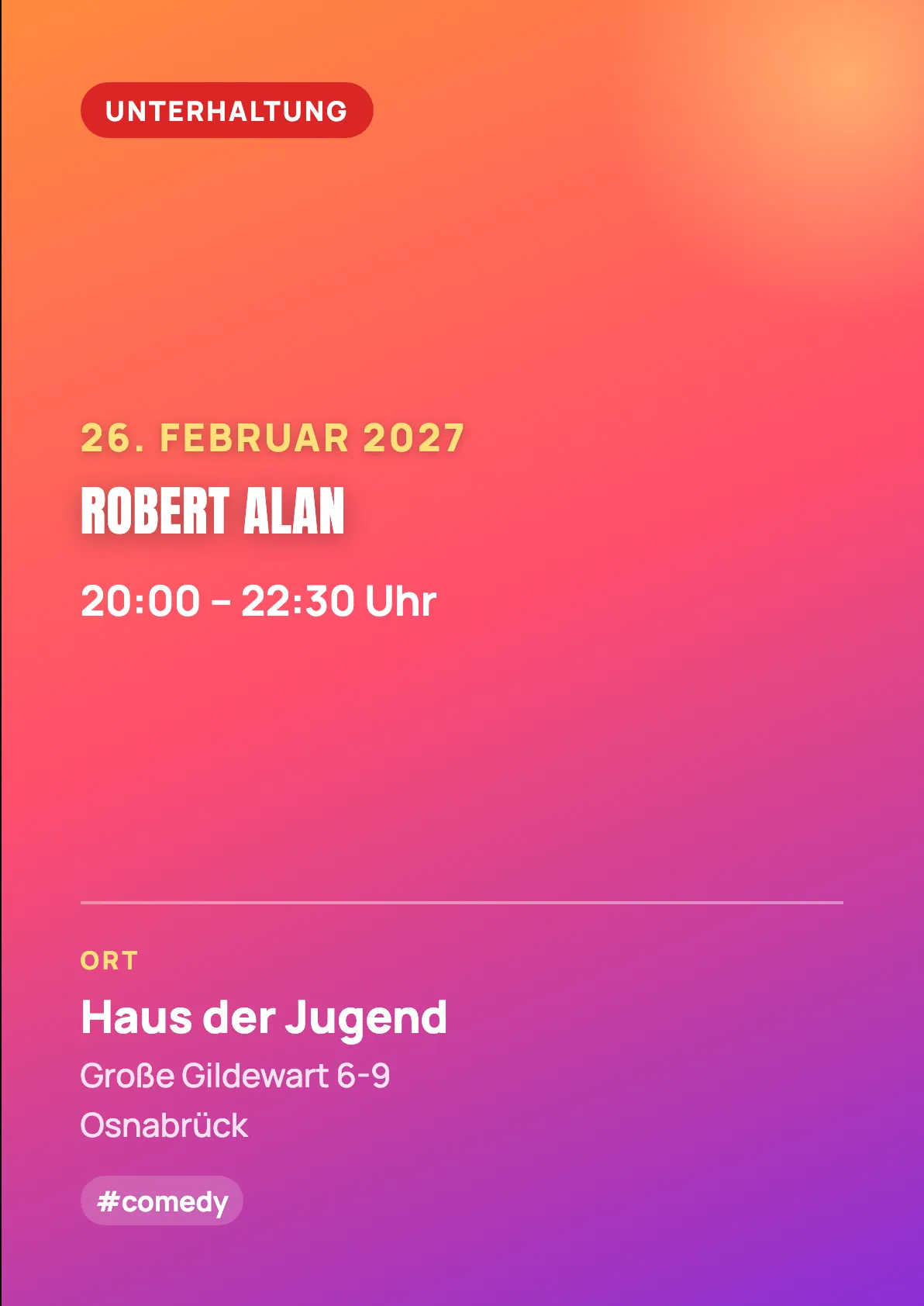 Veranstaltungsflyer