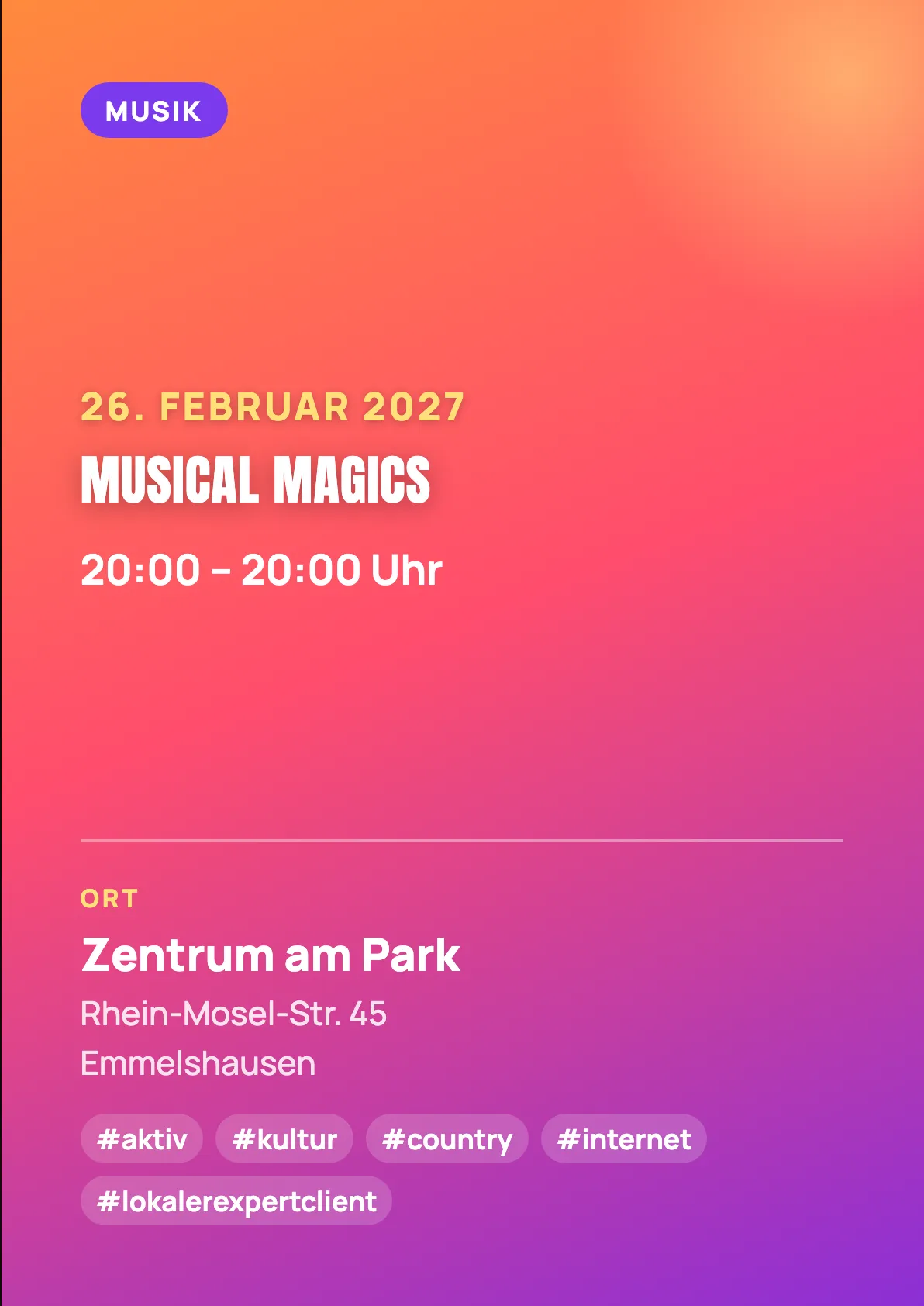 Veranstaltungsflyer