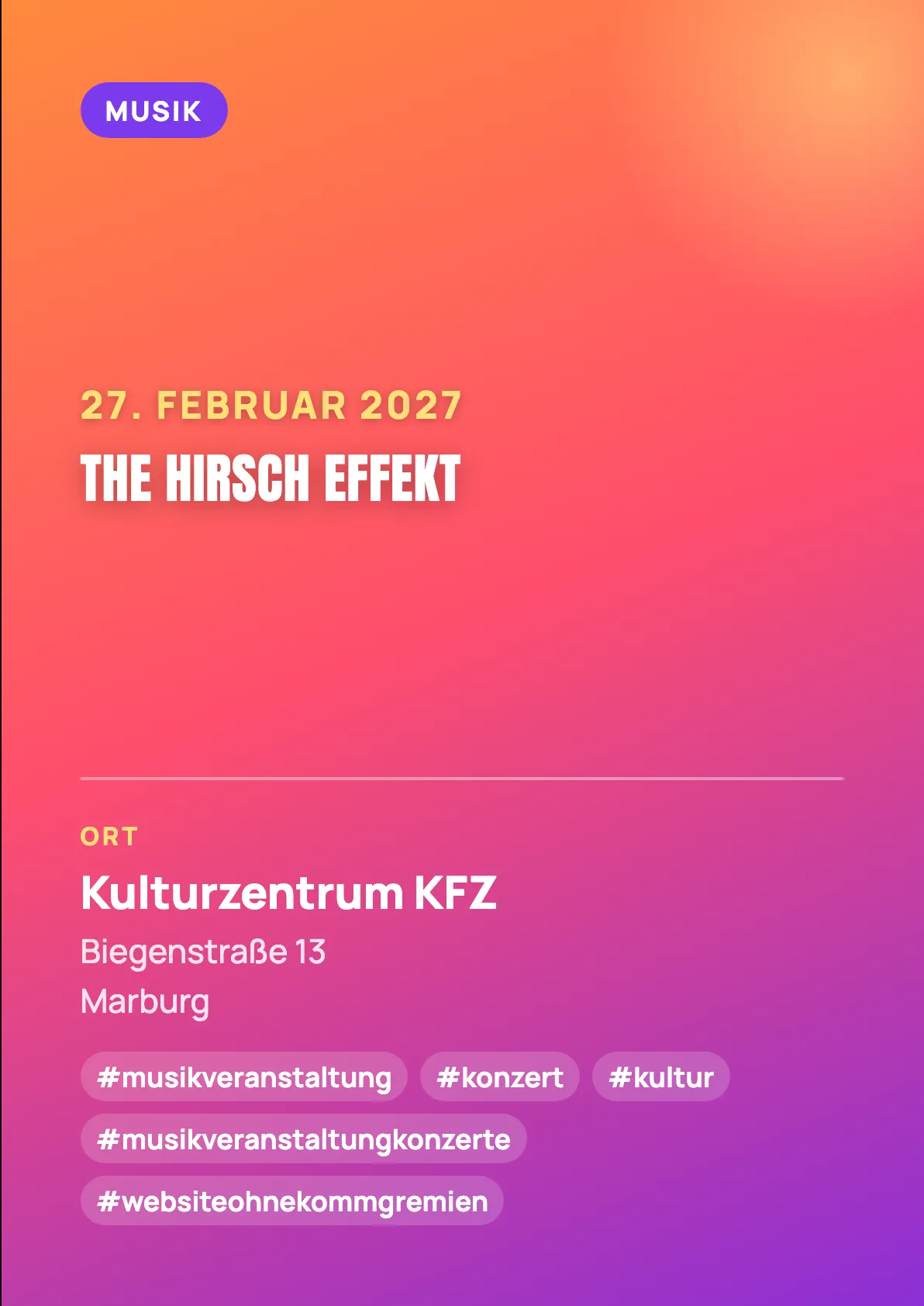 Veranstaltungsflyer