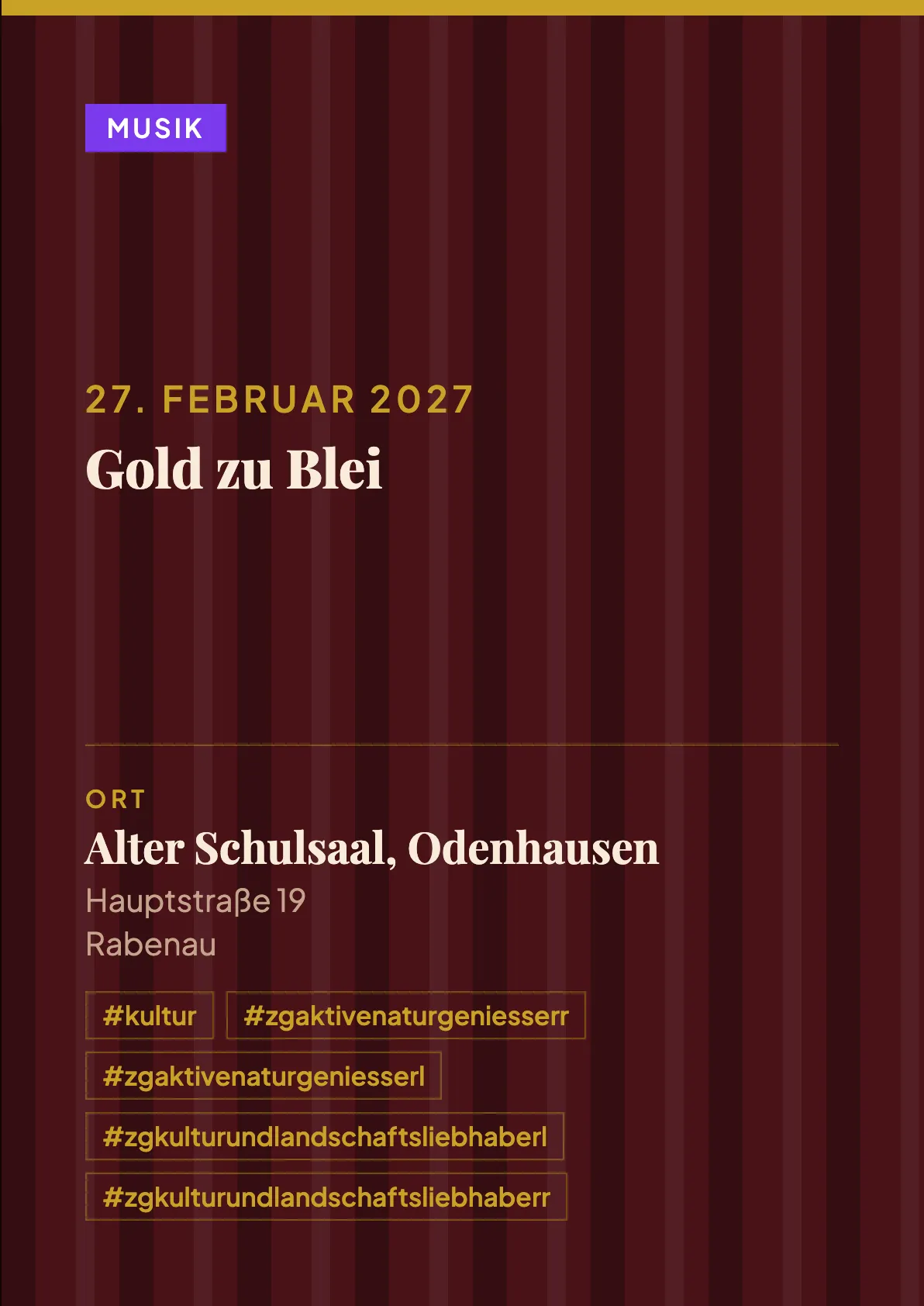 Veranstaltungsflyer