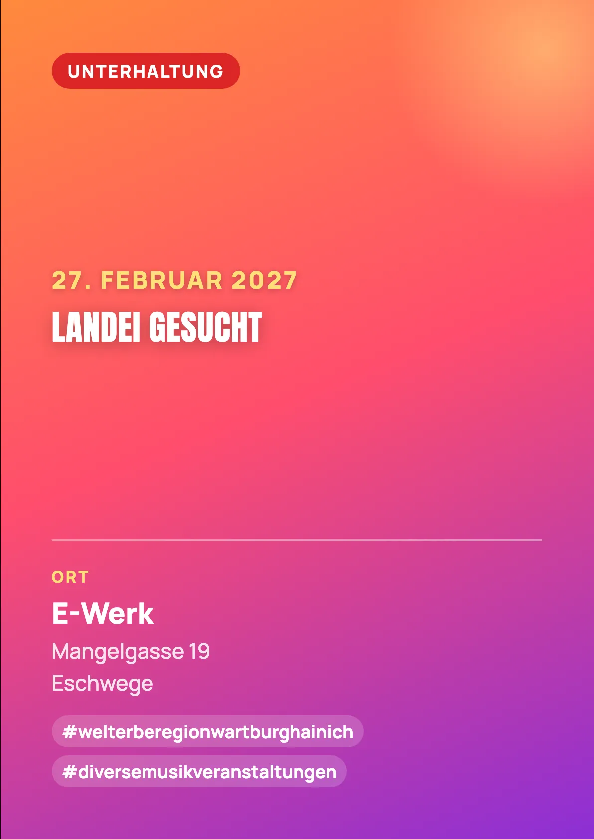 Veranstaltungsflyer
