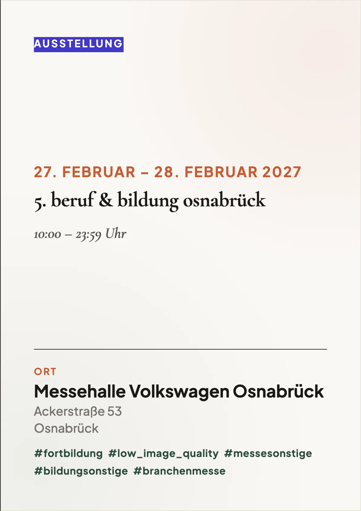Veranstaltungsflyer