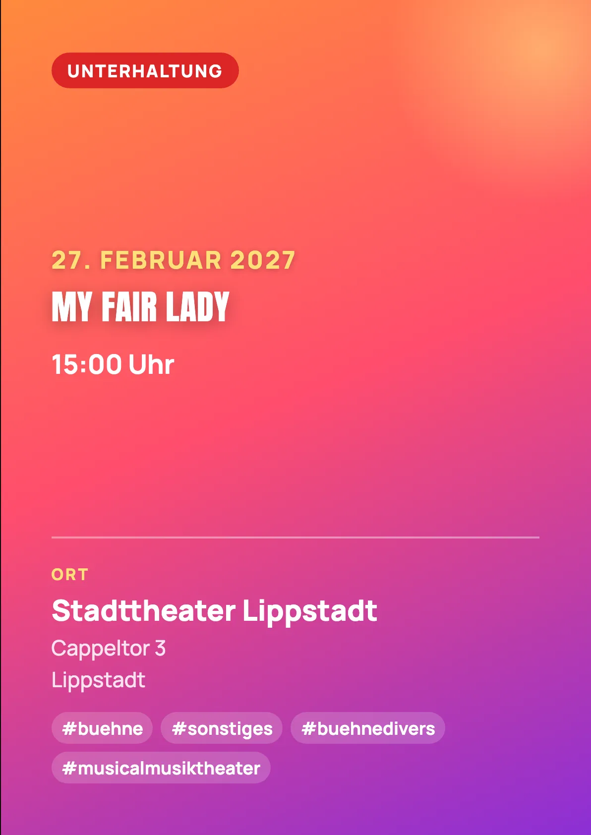 Veranstaltungsflyer