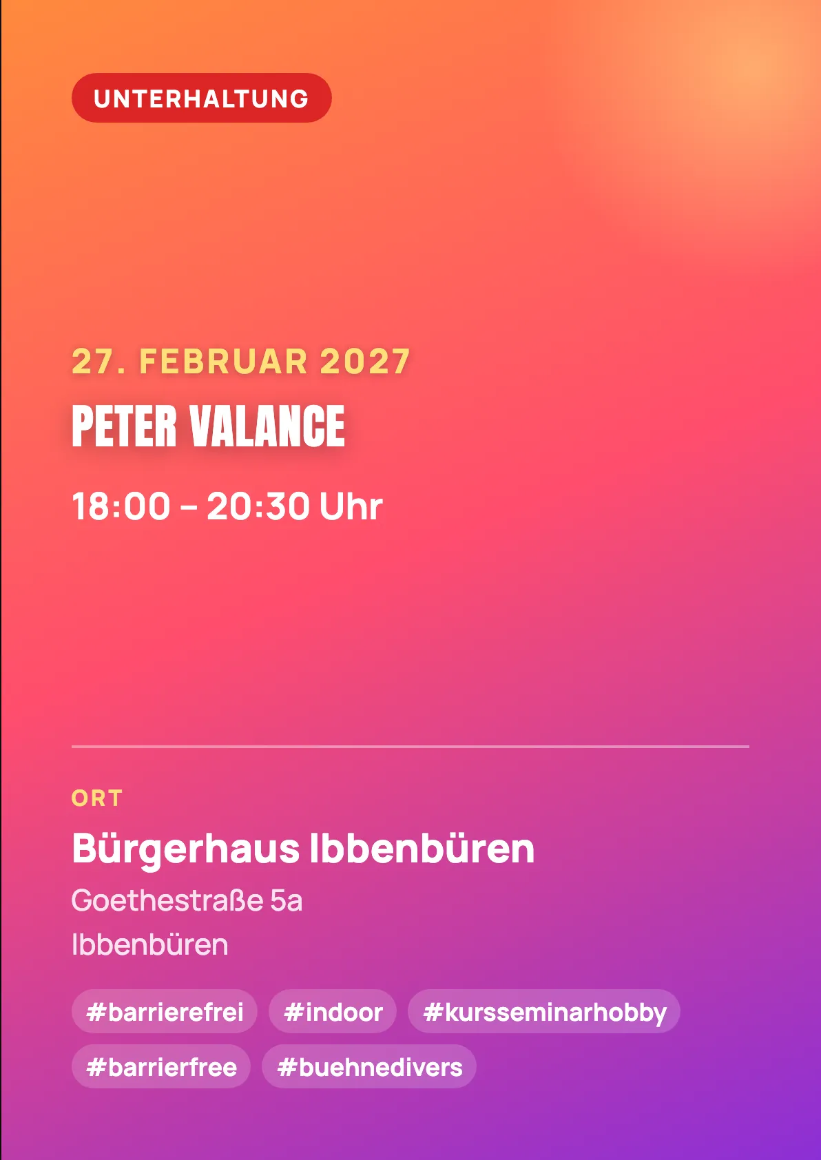 Veranstaltungsflyer
