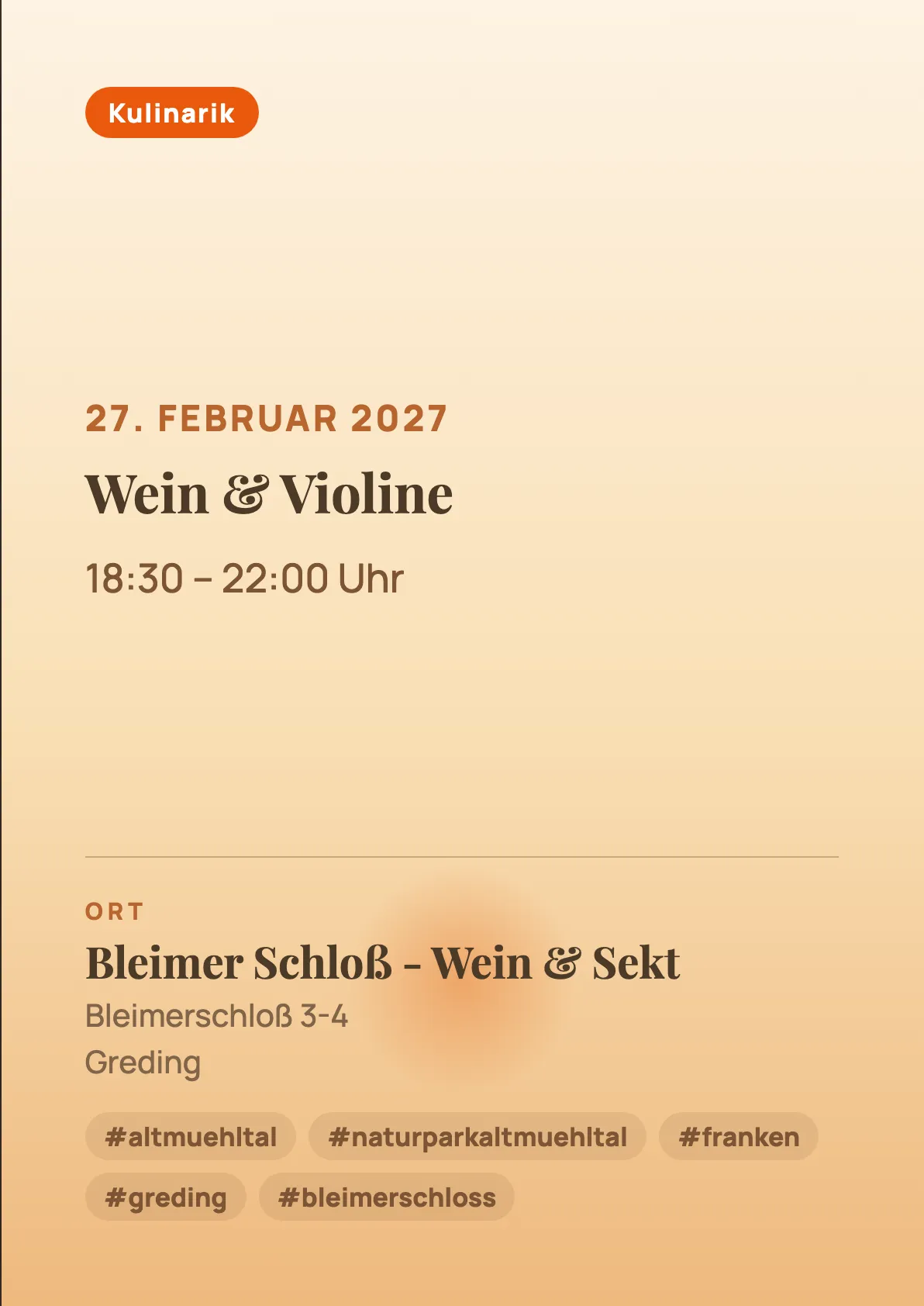 Veranstaltungsflyer