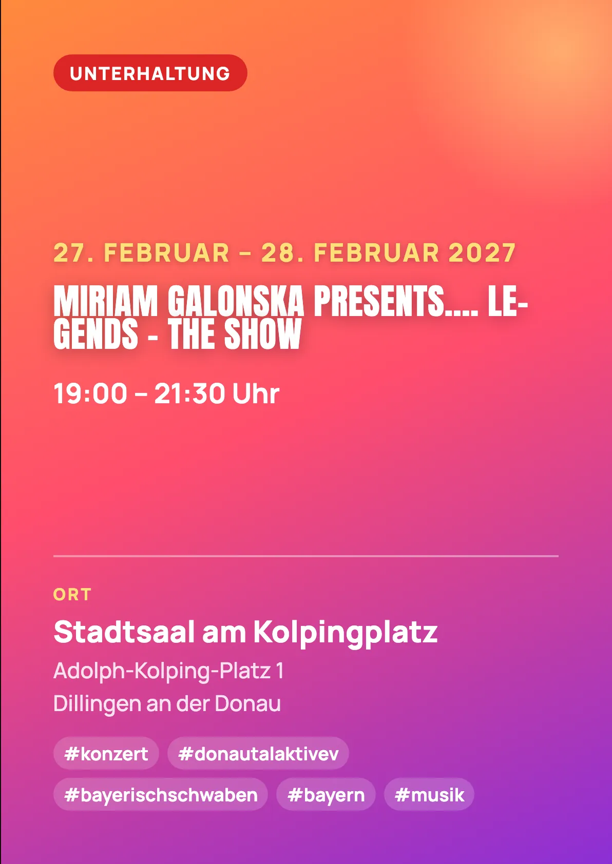 Veranstaltungsflyer