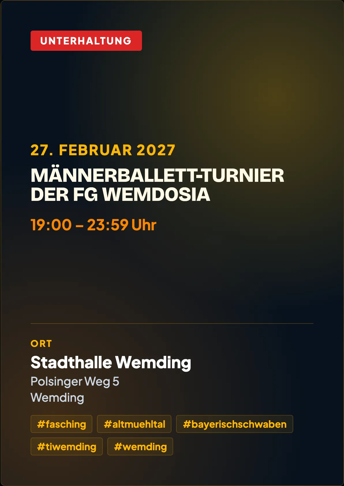 Veranstaltungsflyer