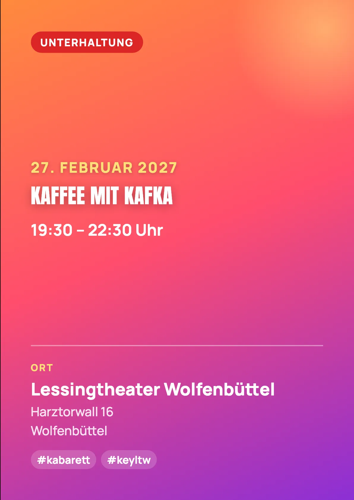 Veranstaltungsflyer