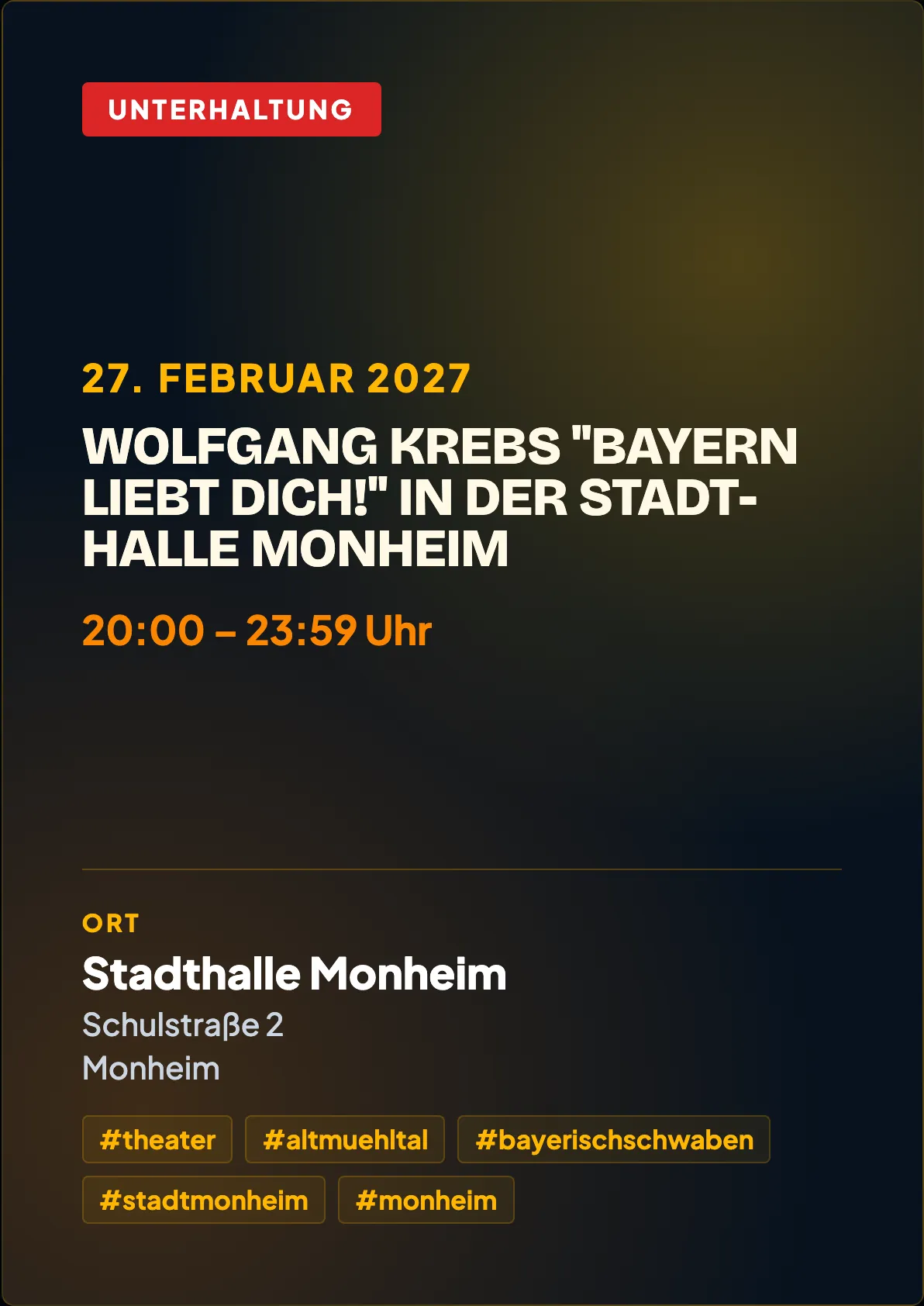 Veranstaltungsflyer