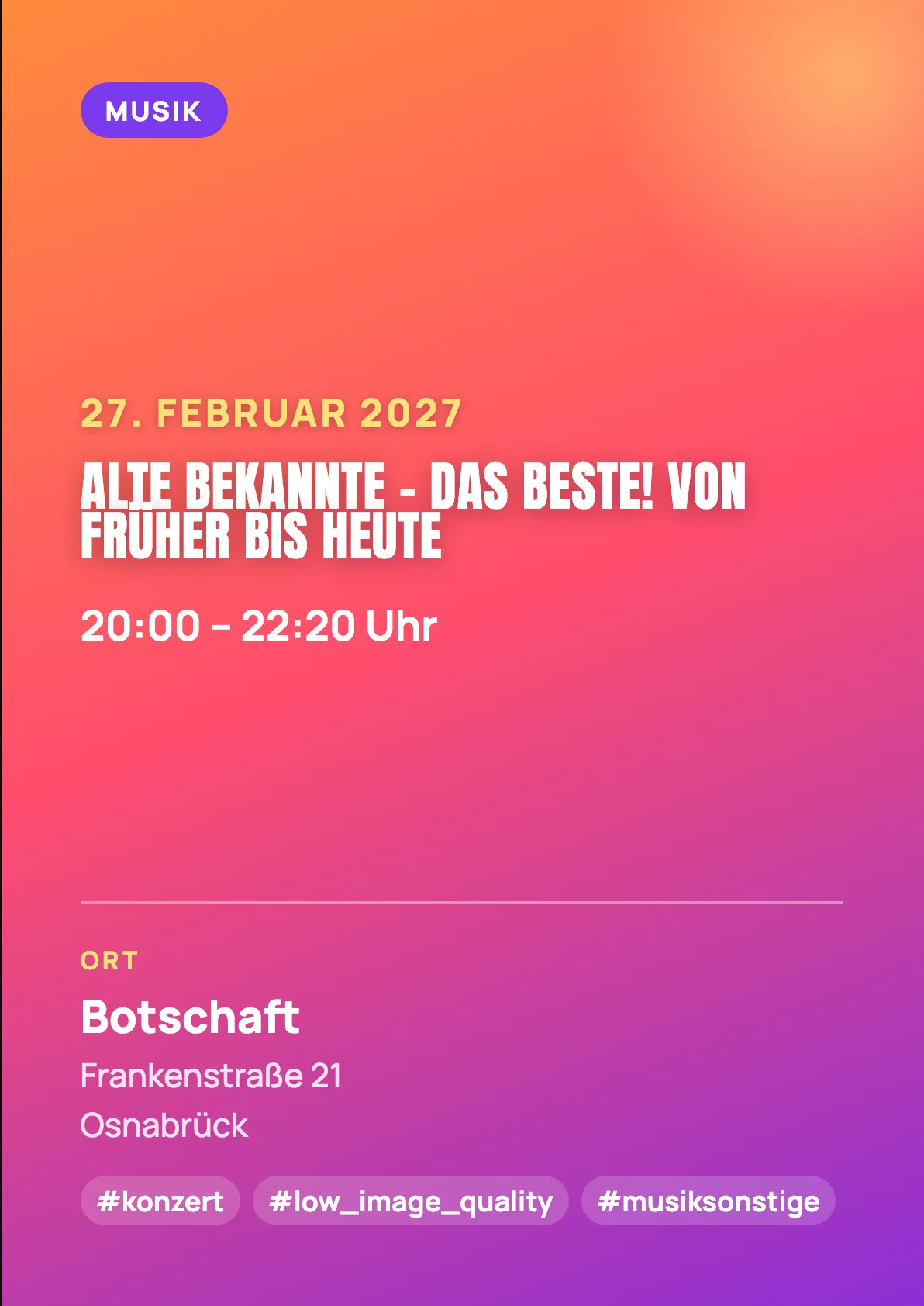 Veranstaltungsflyer