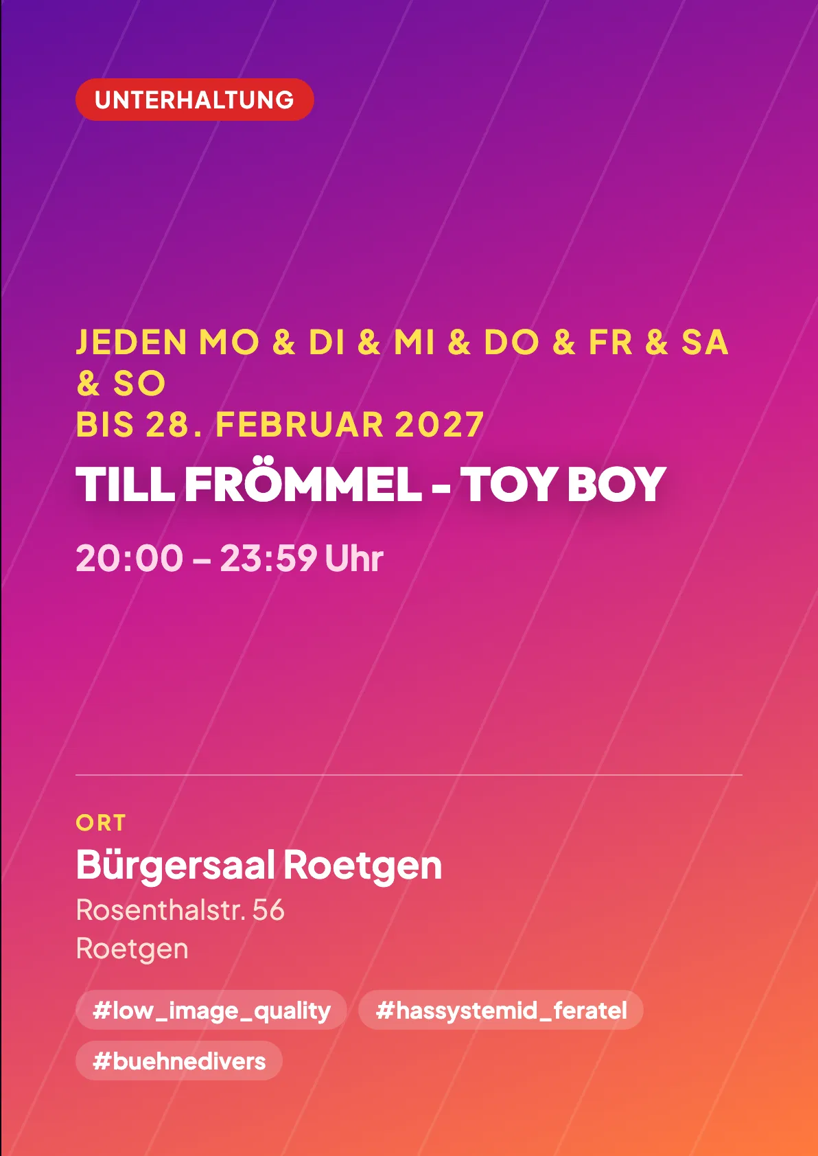 Veranstaltungsflyer