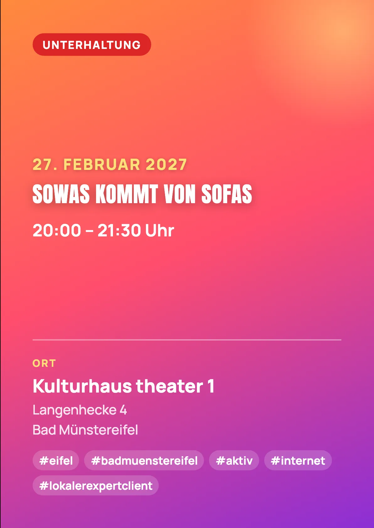Veranstaltungsflyer