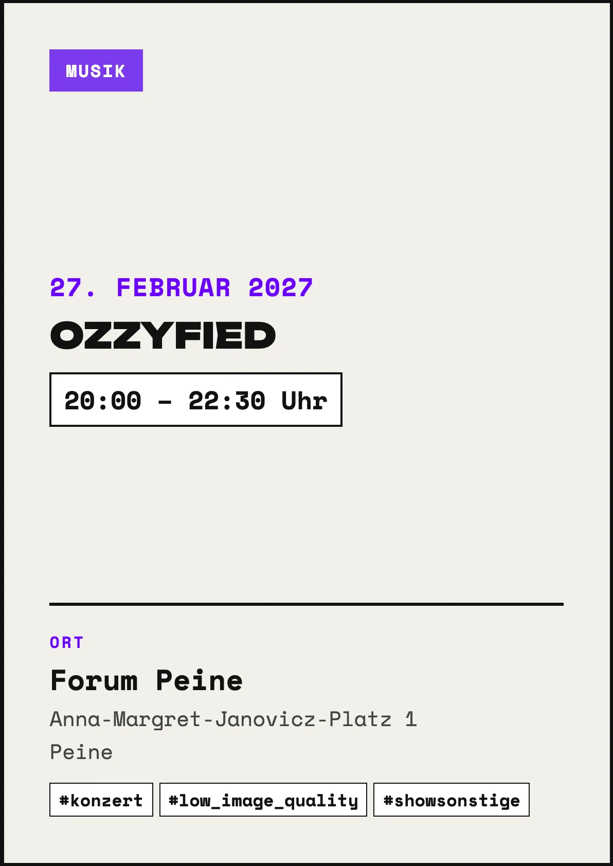 Veranstaltungsflyer