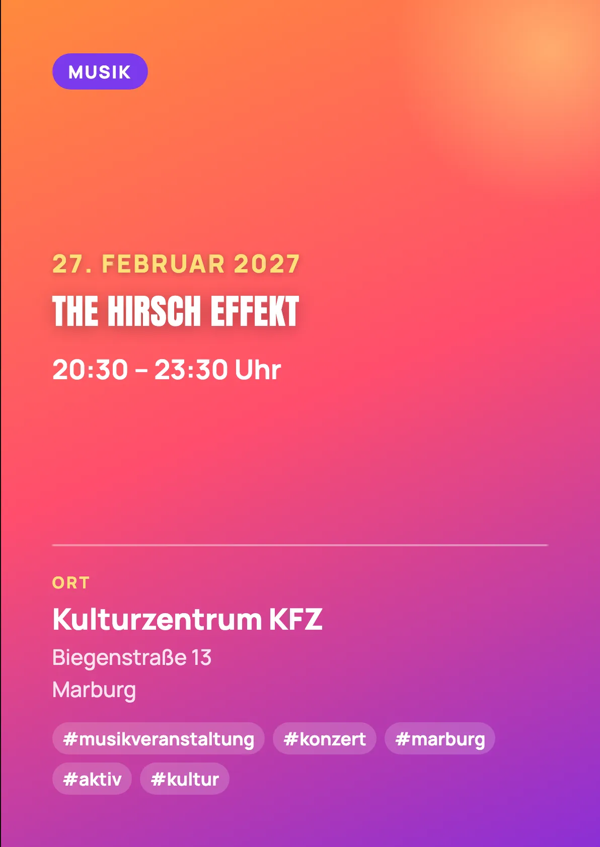 Veranstaltungsflyer