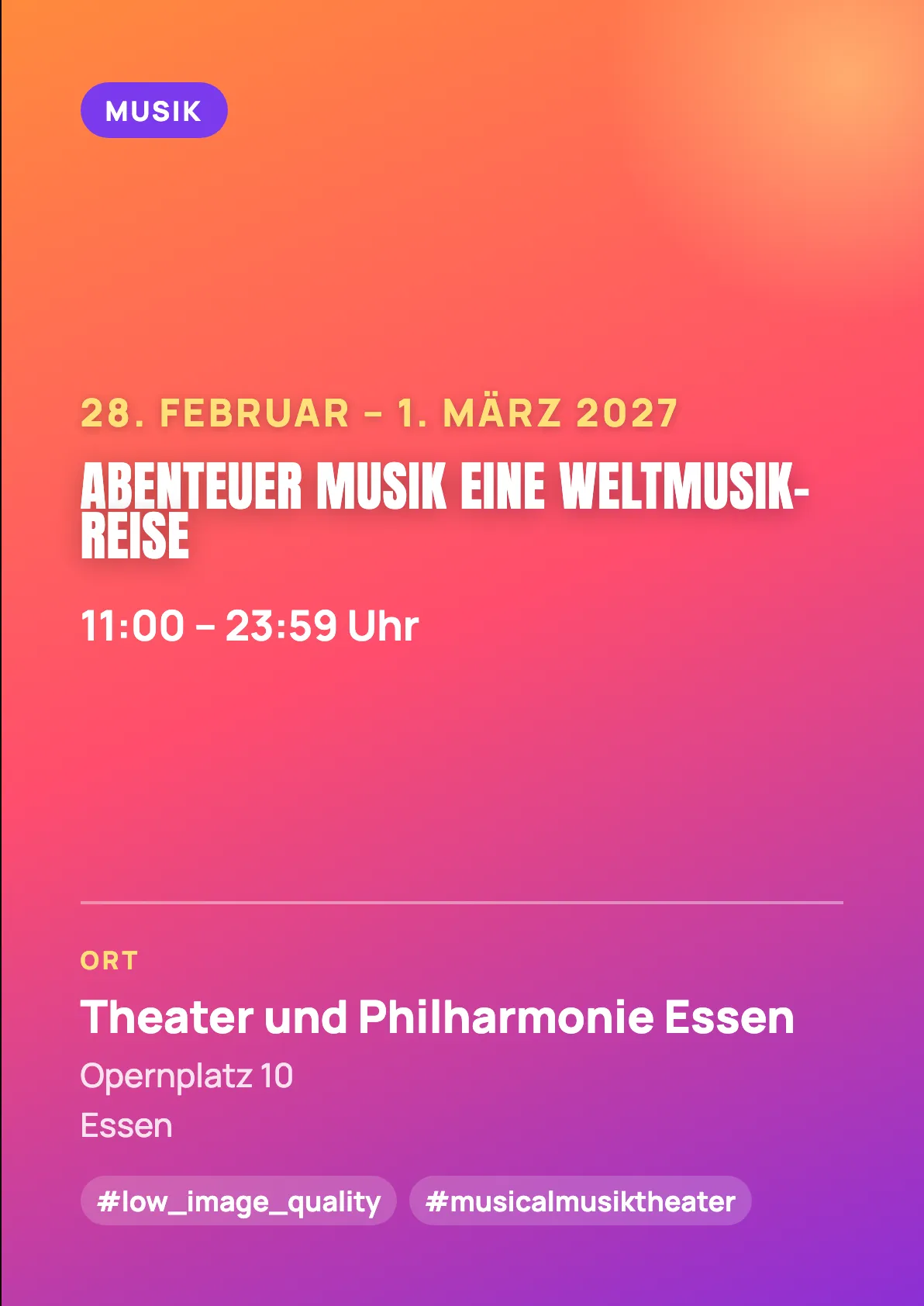 Veranstaltungsflyer