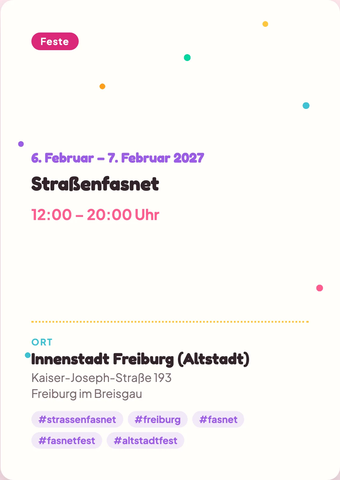 Veranstaltungsflyer