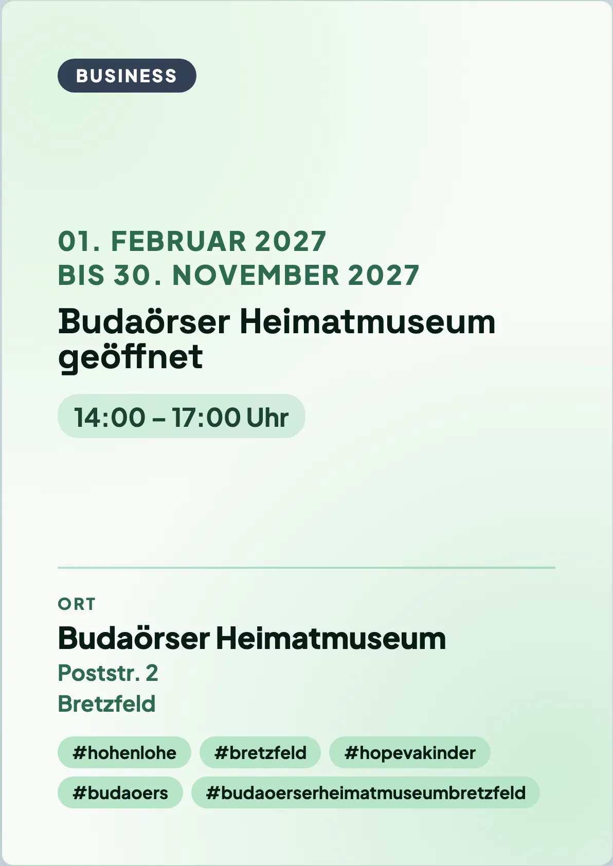 Veranstaltungsflyer