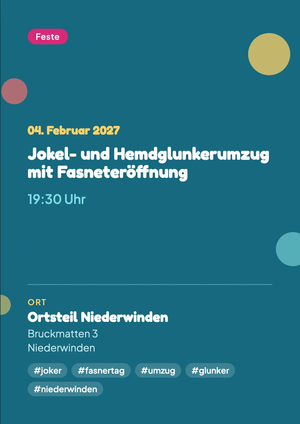 Veranstaltungsflyer