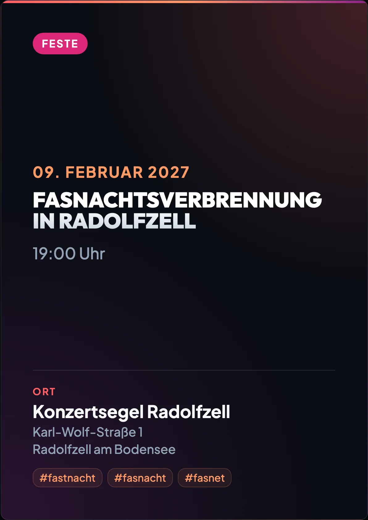 Veranstaltungsflyer