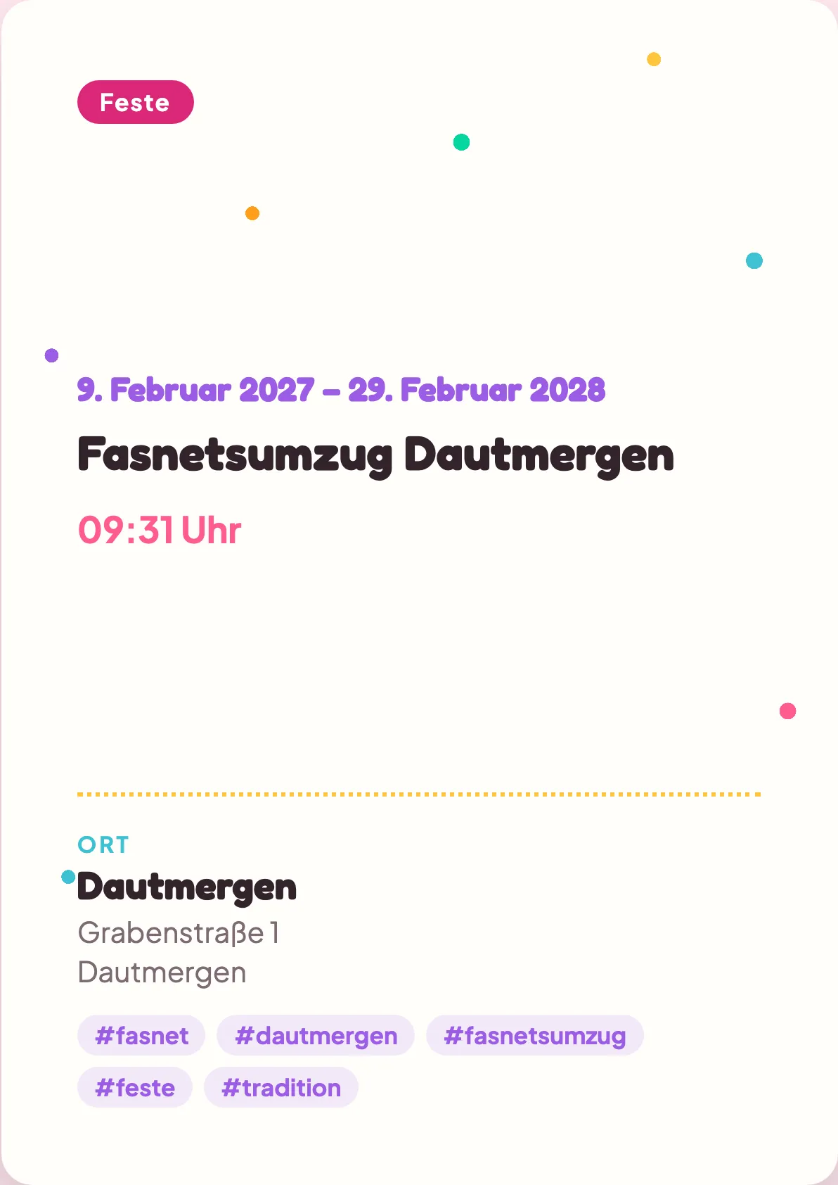 Veranstaltungsflyer