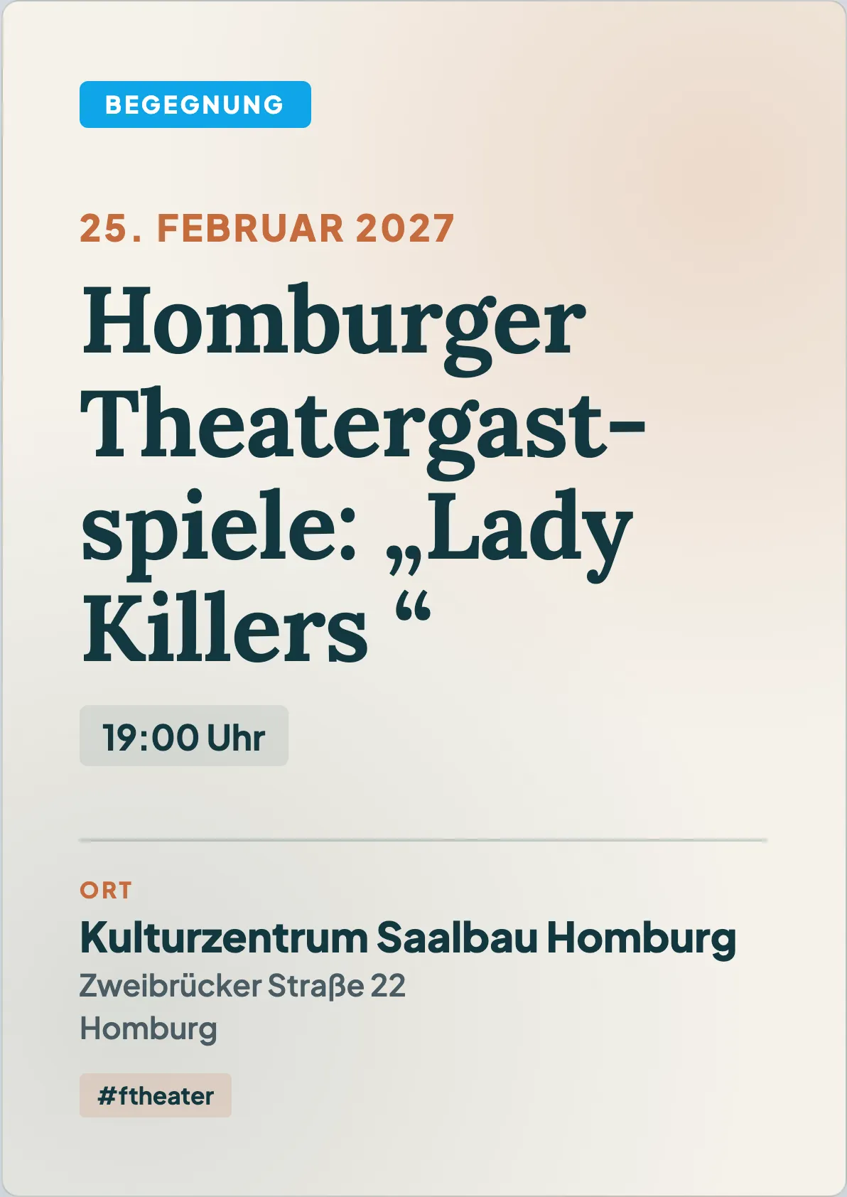 Veranstaltungsflyer