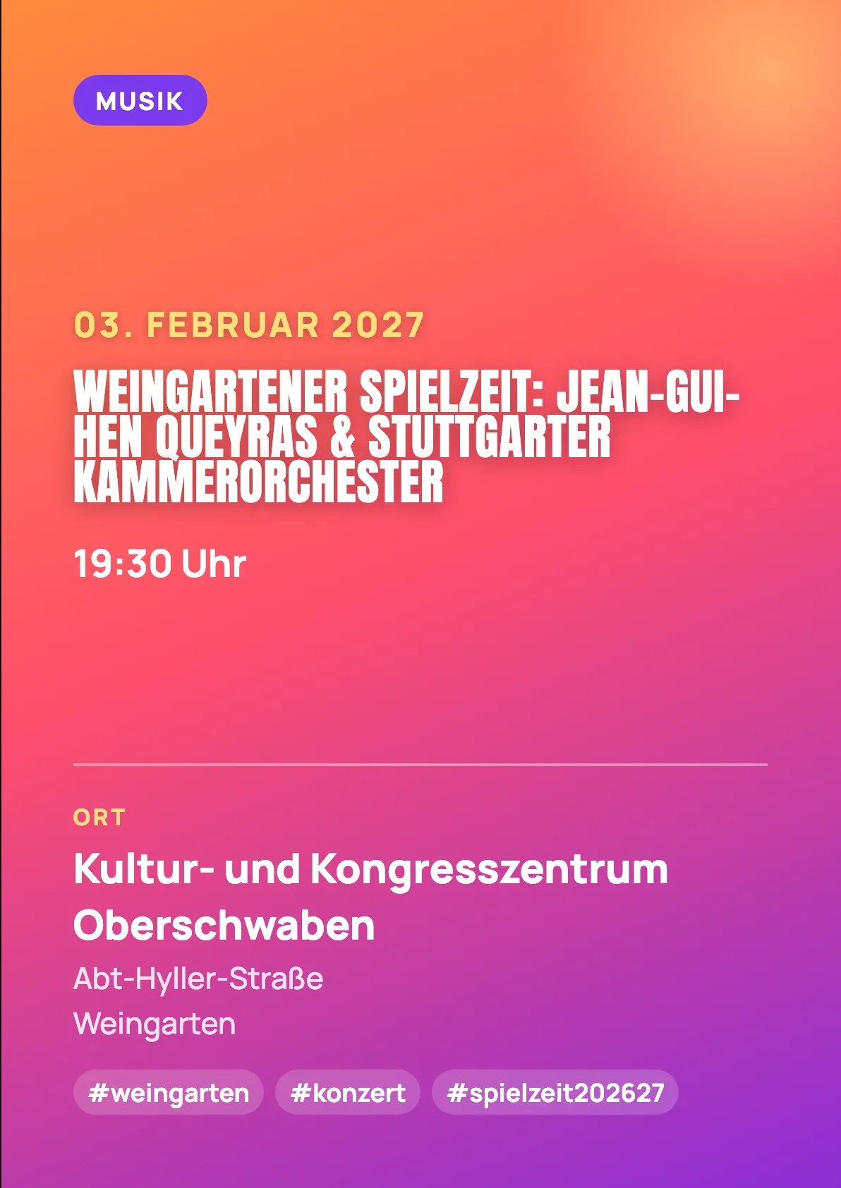 Veranstaltungsflyer