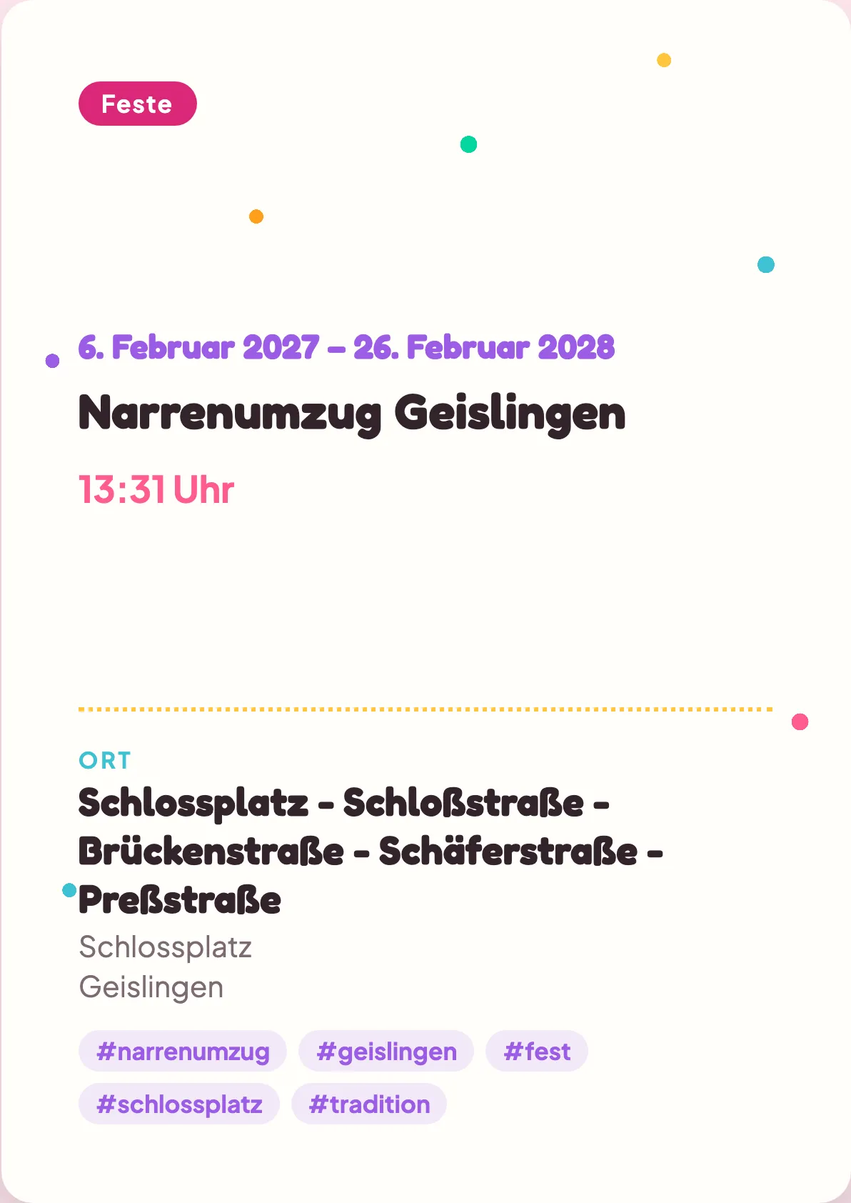 Veranstaltungsflyer