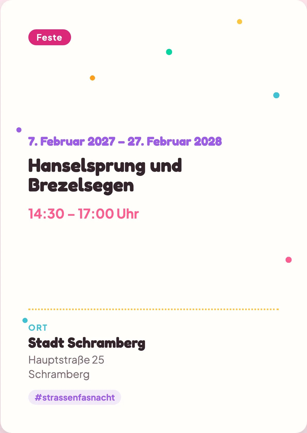 Veranstaltungsflyer