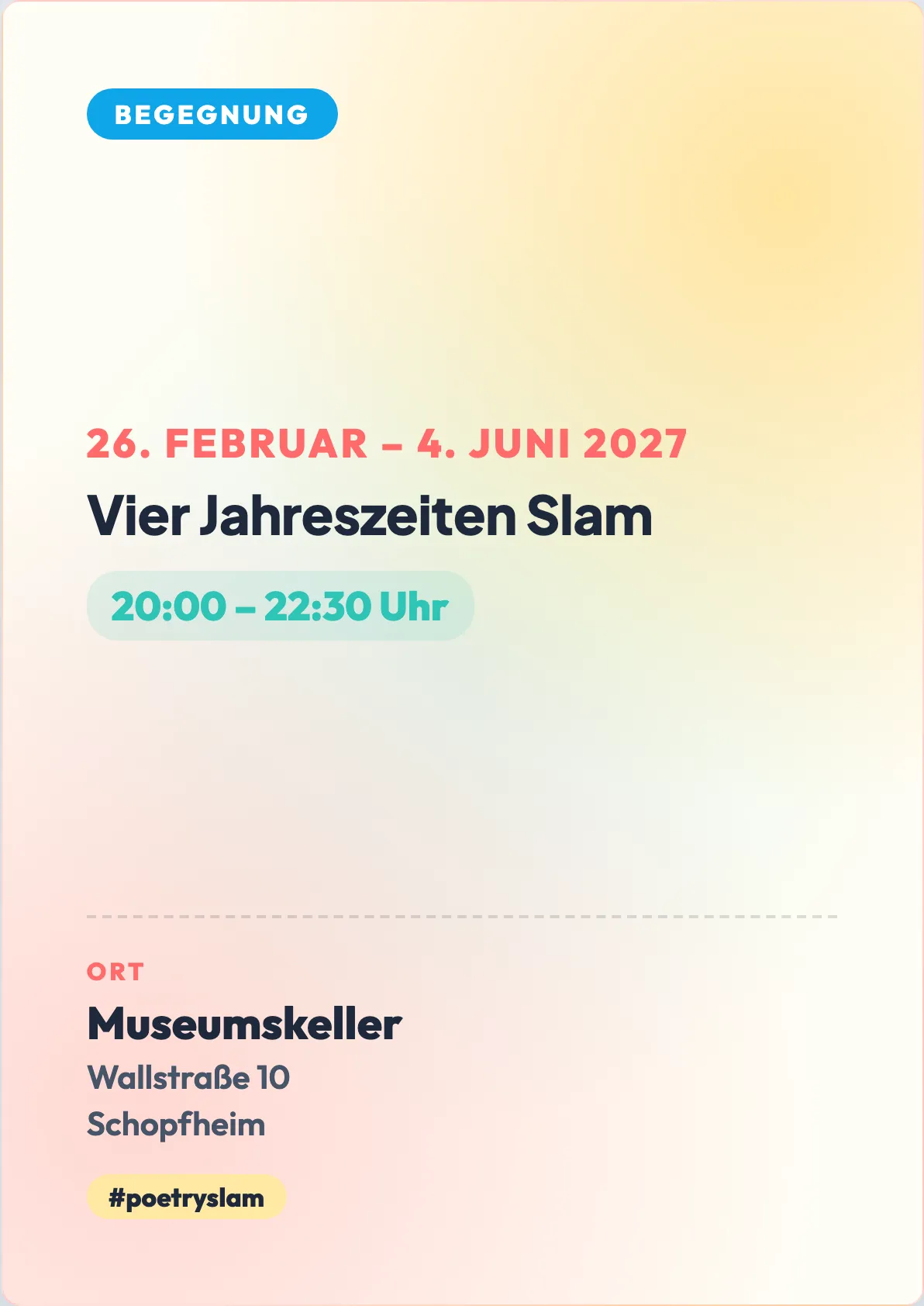 Veranstaltungsflyer