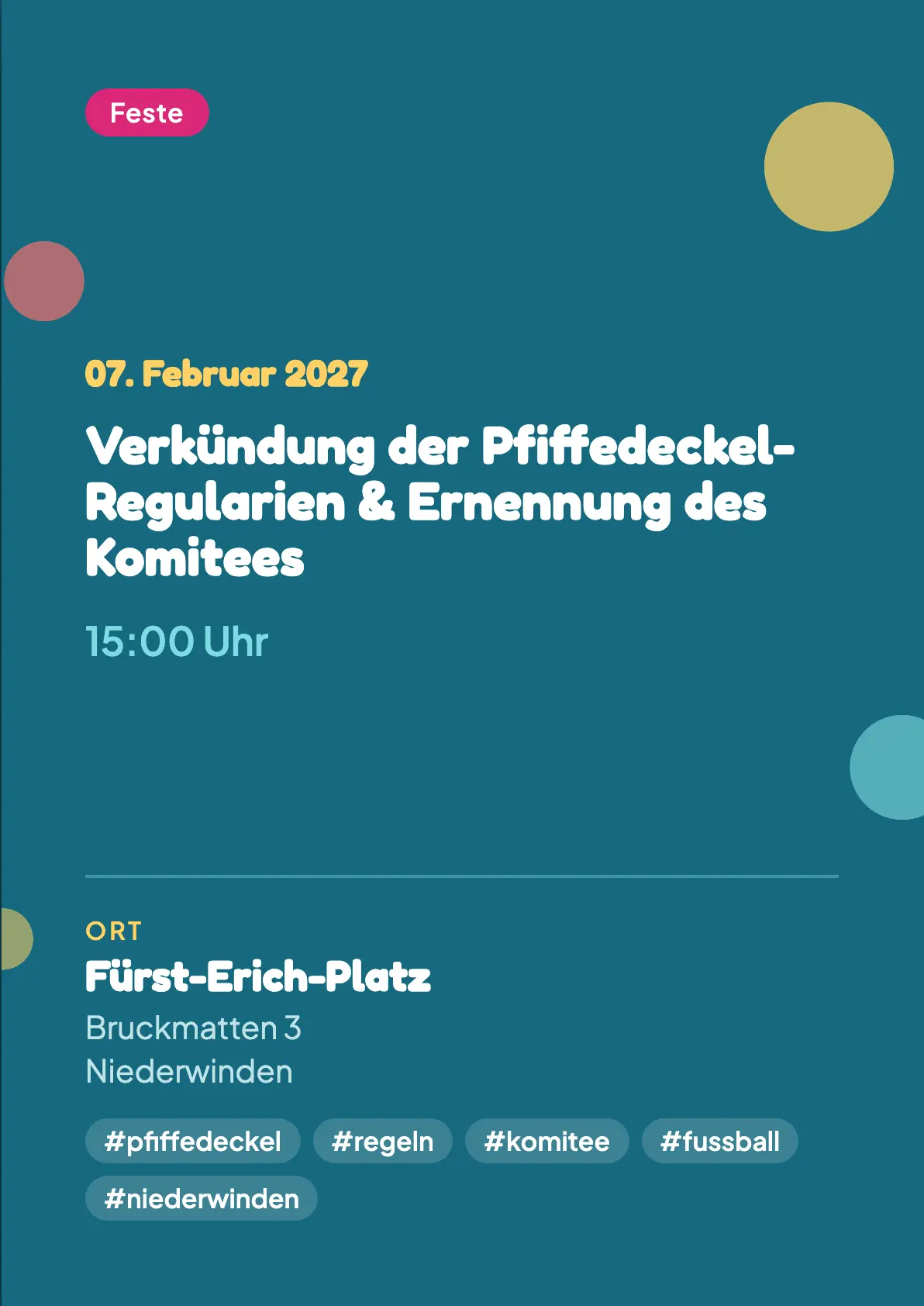 Veranstaltungsflyer