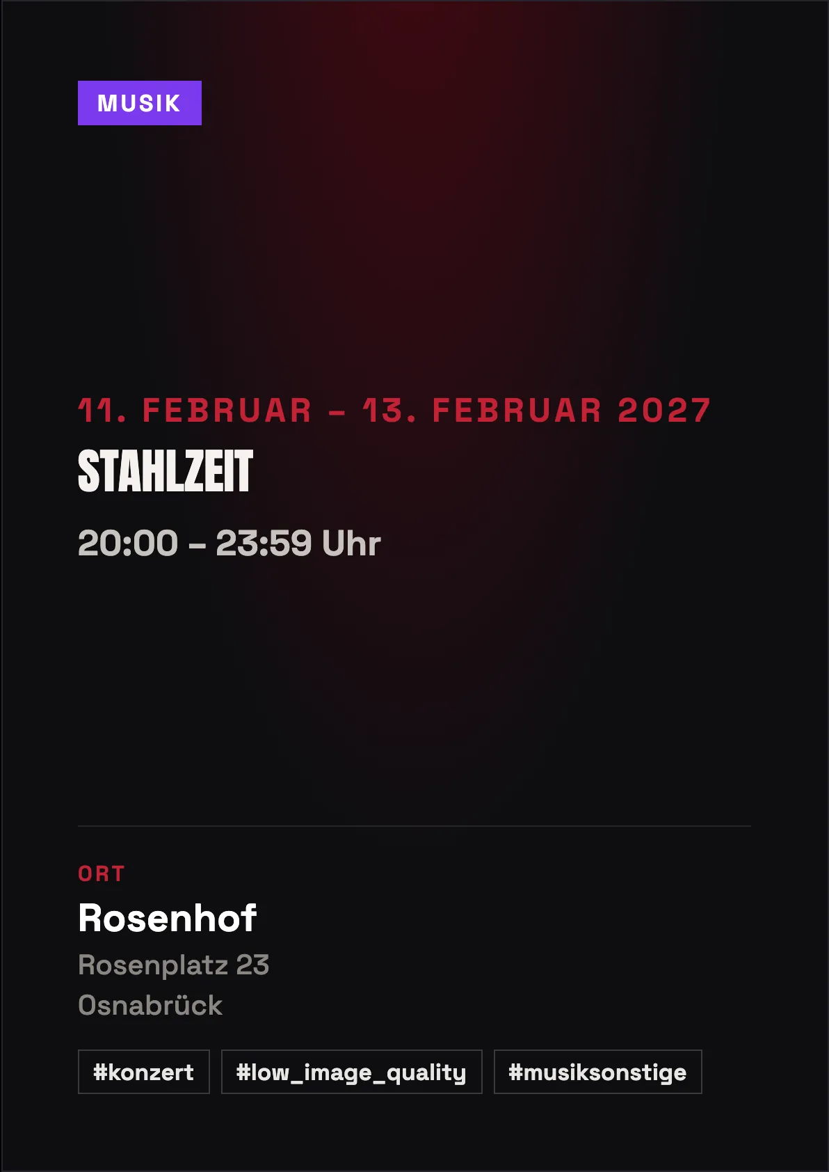Veranstaltungsflyer