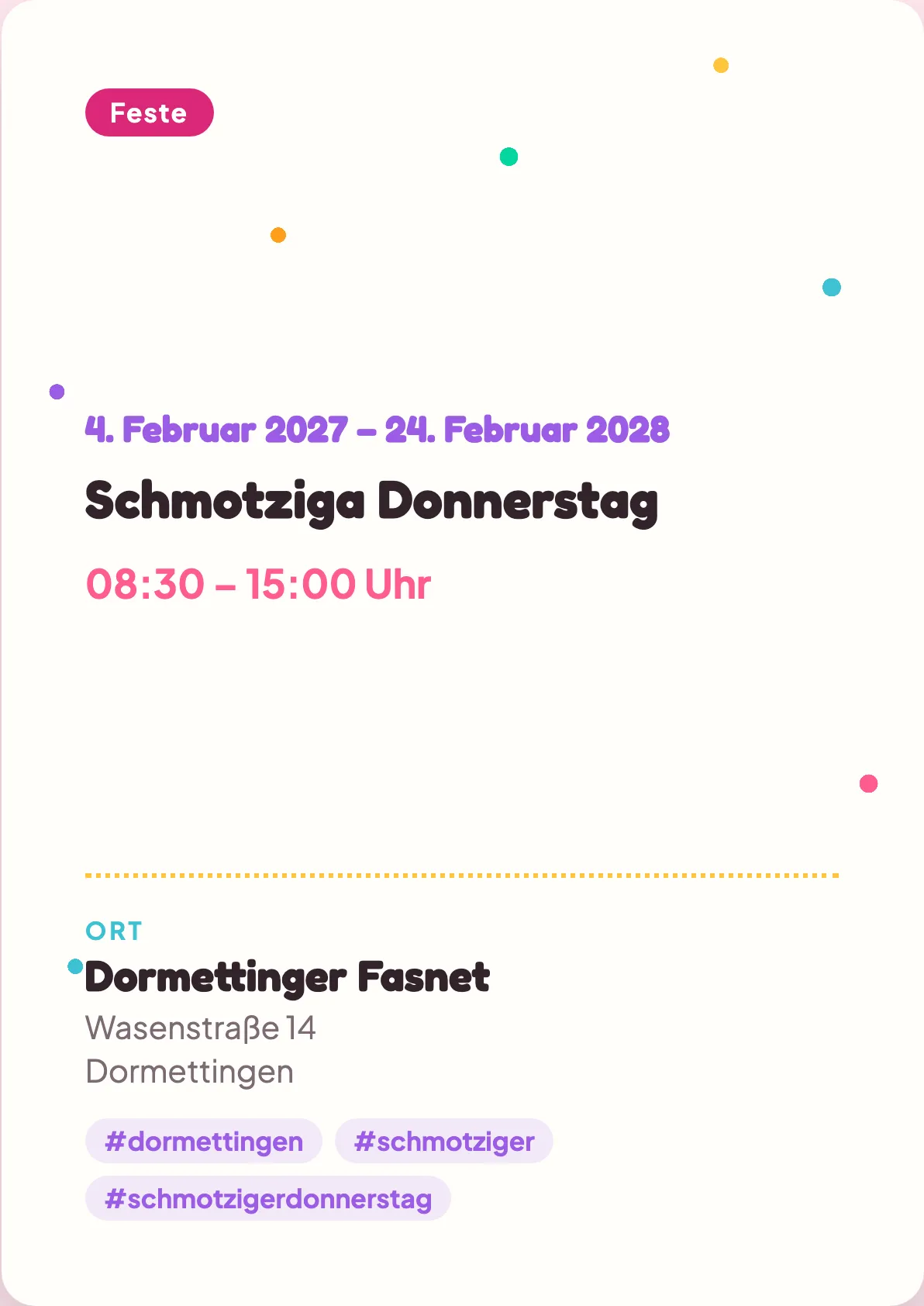 Veranstaltungsflyer