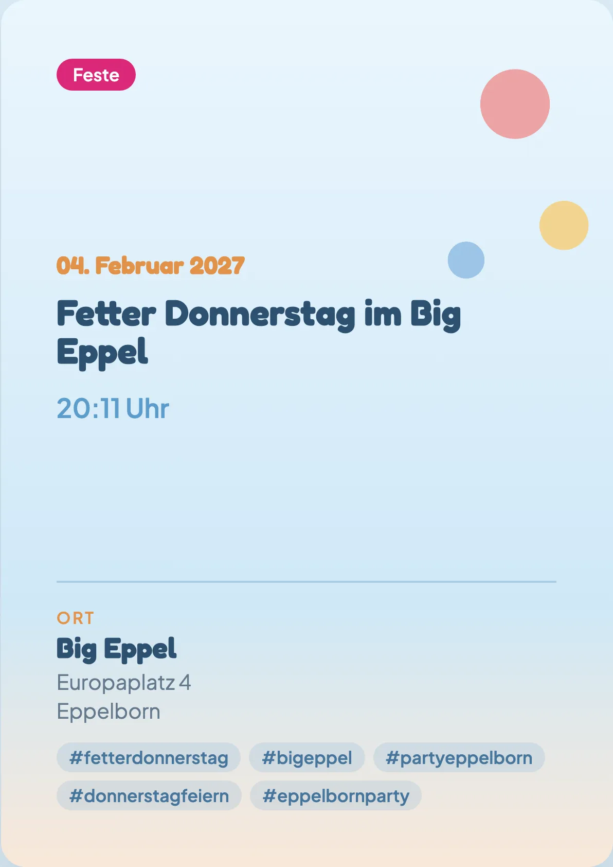 Veranstaltungsflyer