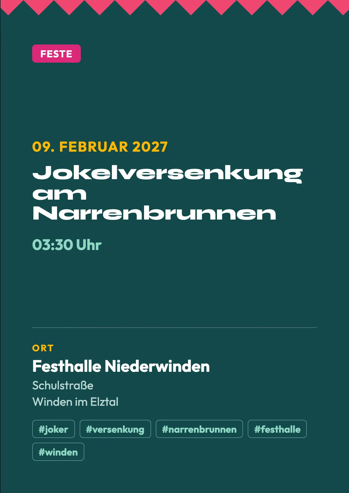 Veranstaltungsflyer