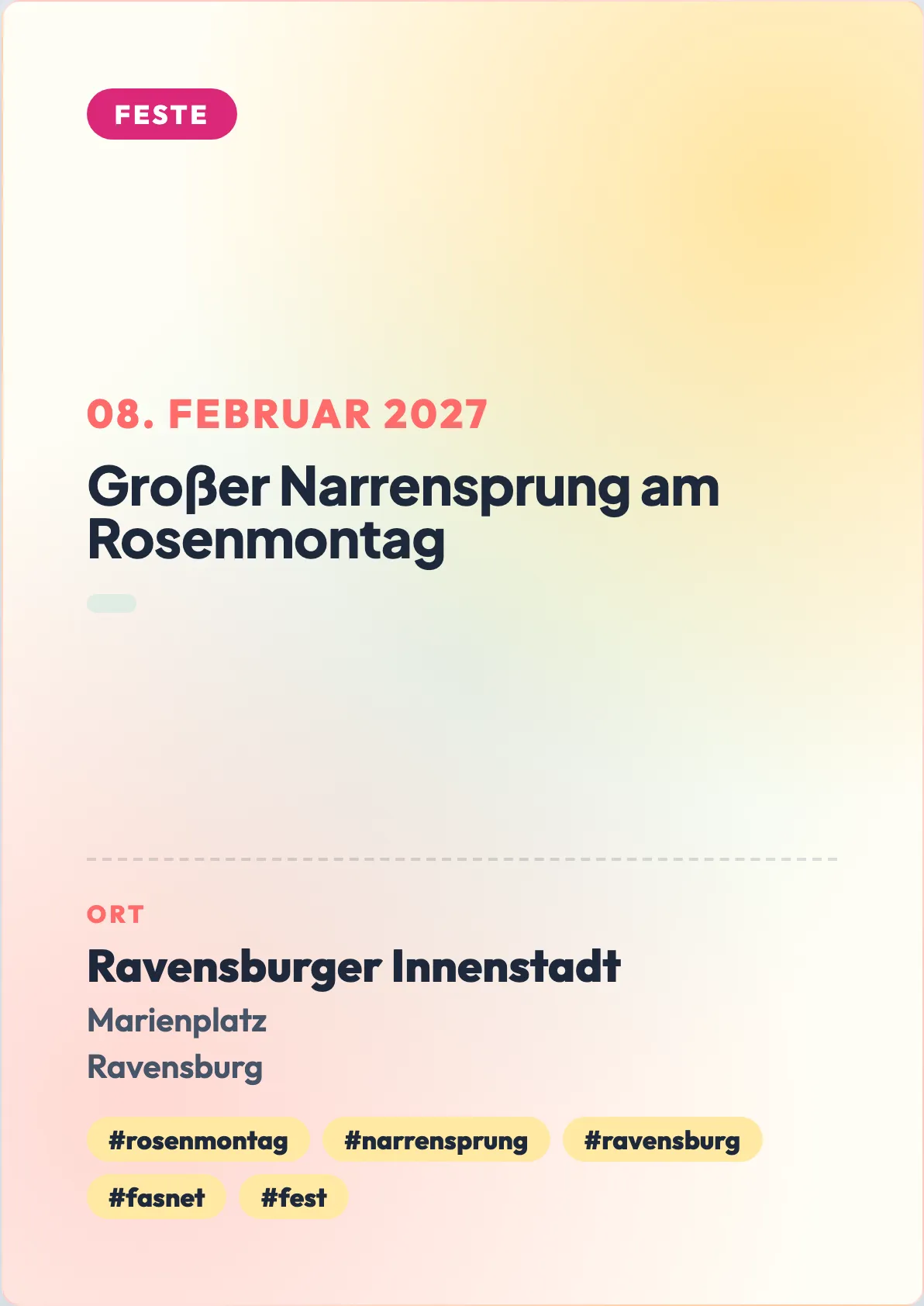 Veranstaltungsflyer