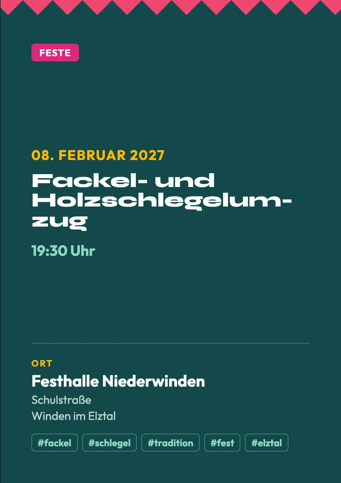 Veranstaltungsflyer