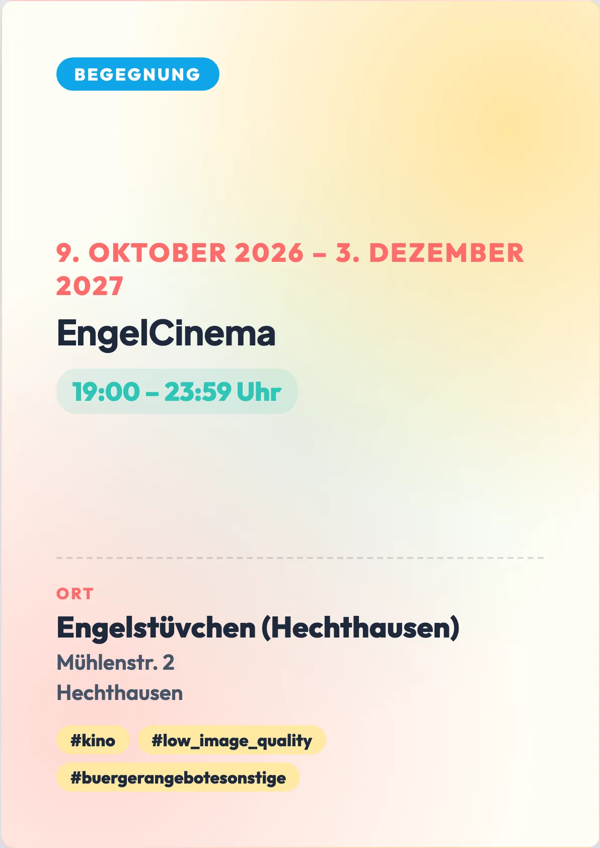 Veranstaltungsflyer