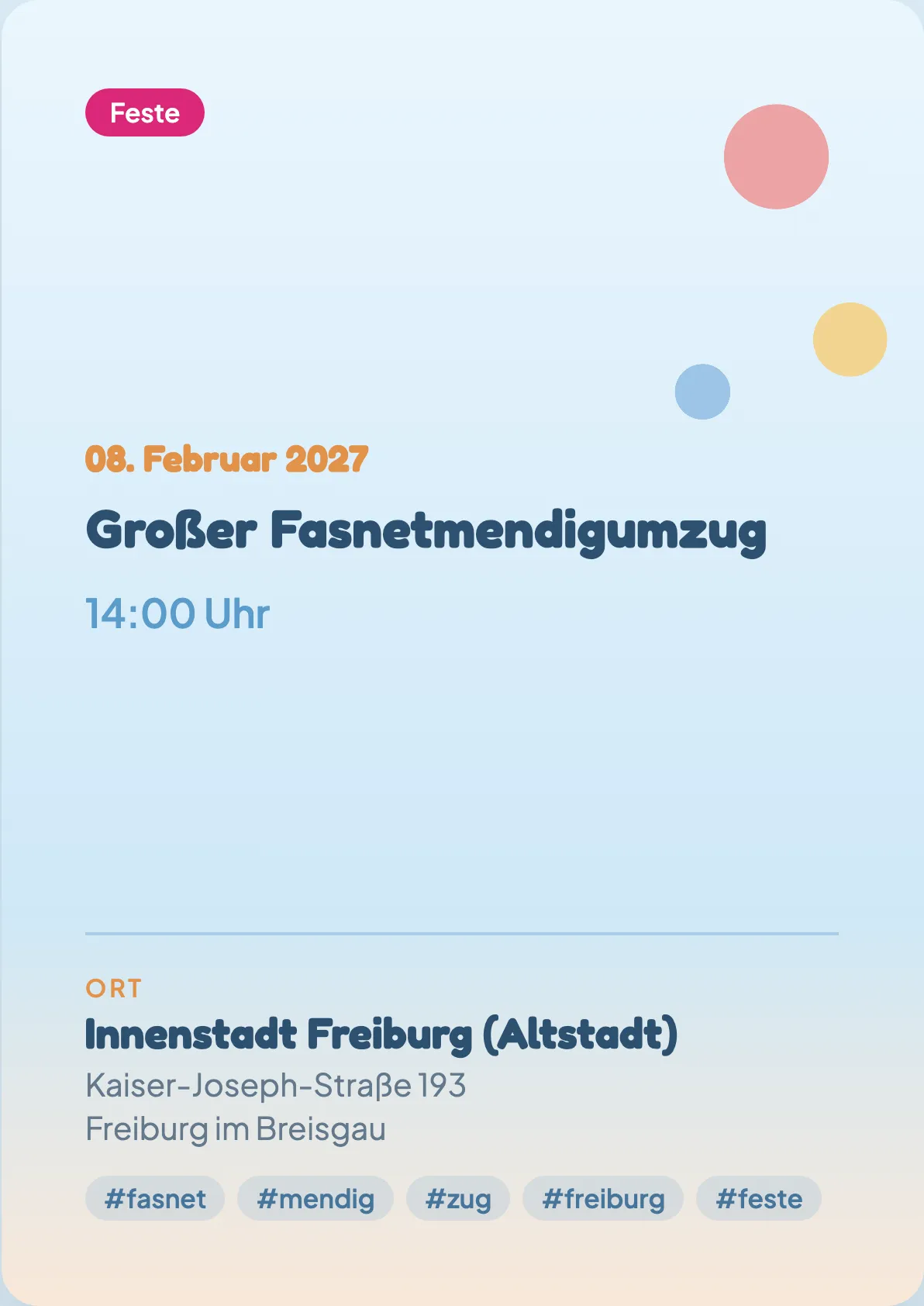Veranstaltungsflyer