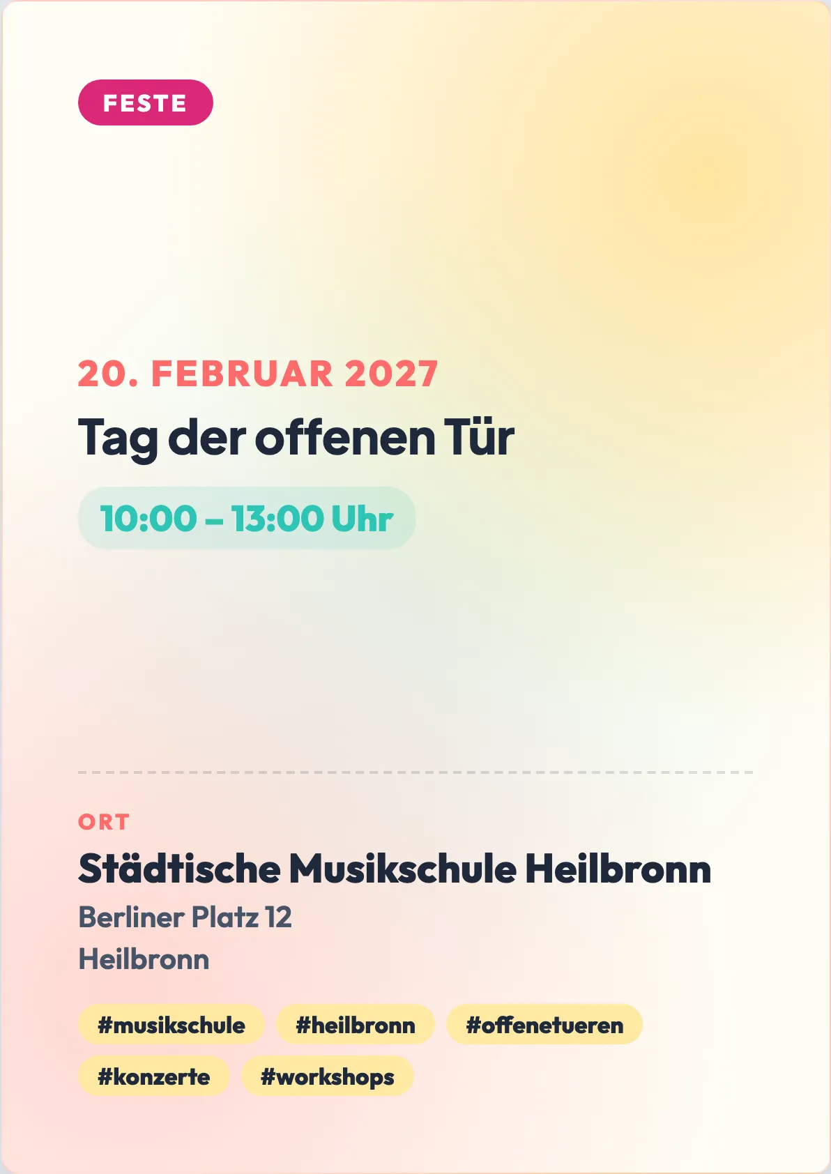 Veranstaltungsflyer