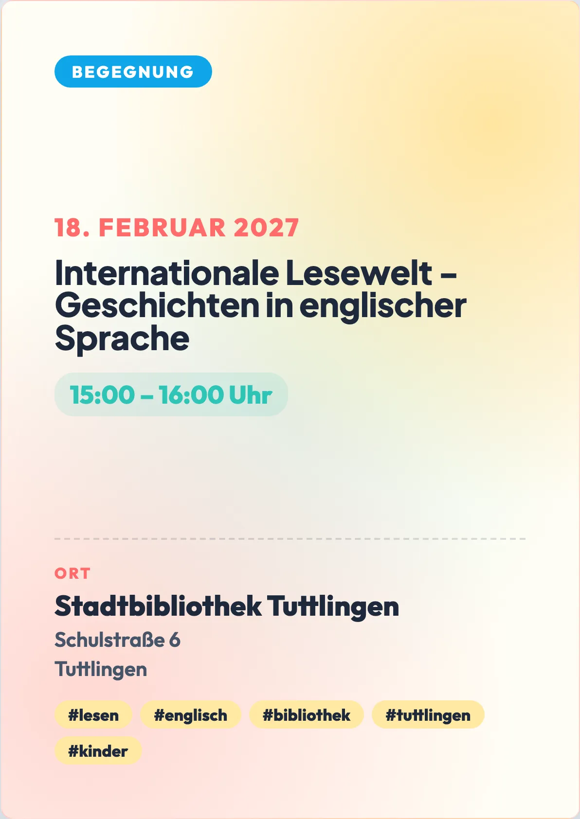 Veranstaltungsflyer