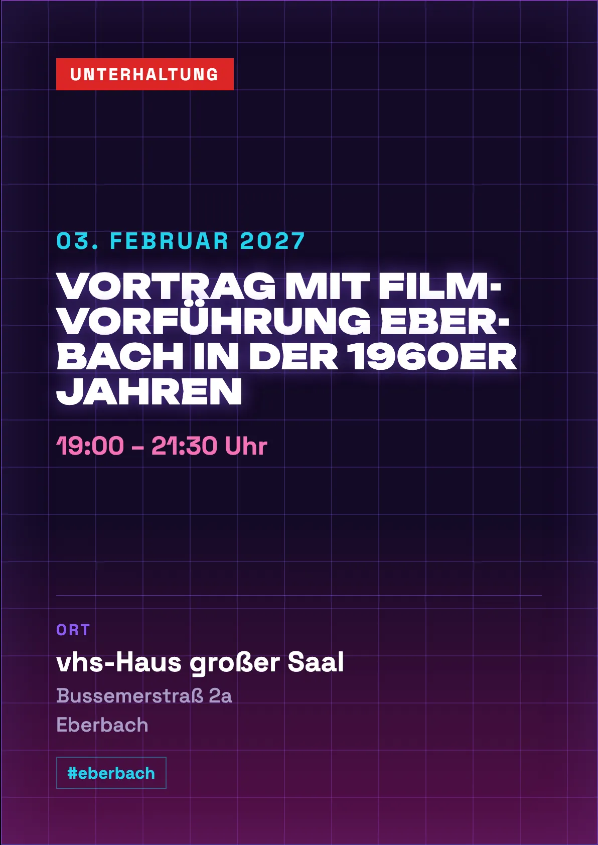 Veranstaltungsflyer