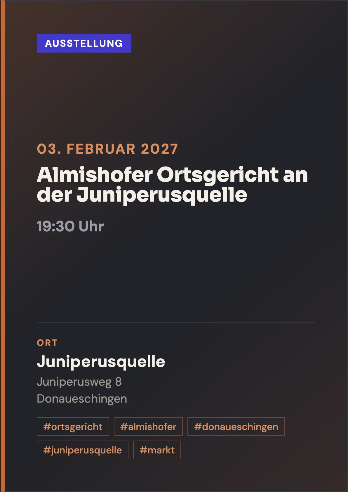 Veranstaltungsflyer