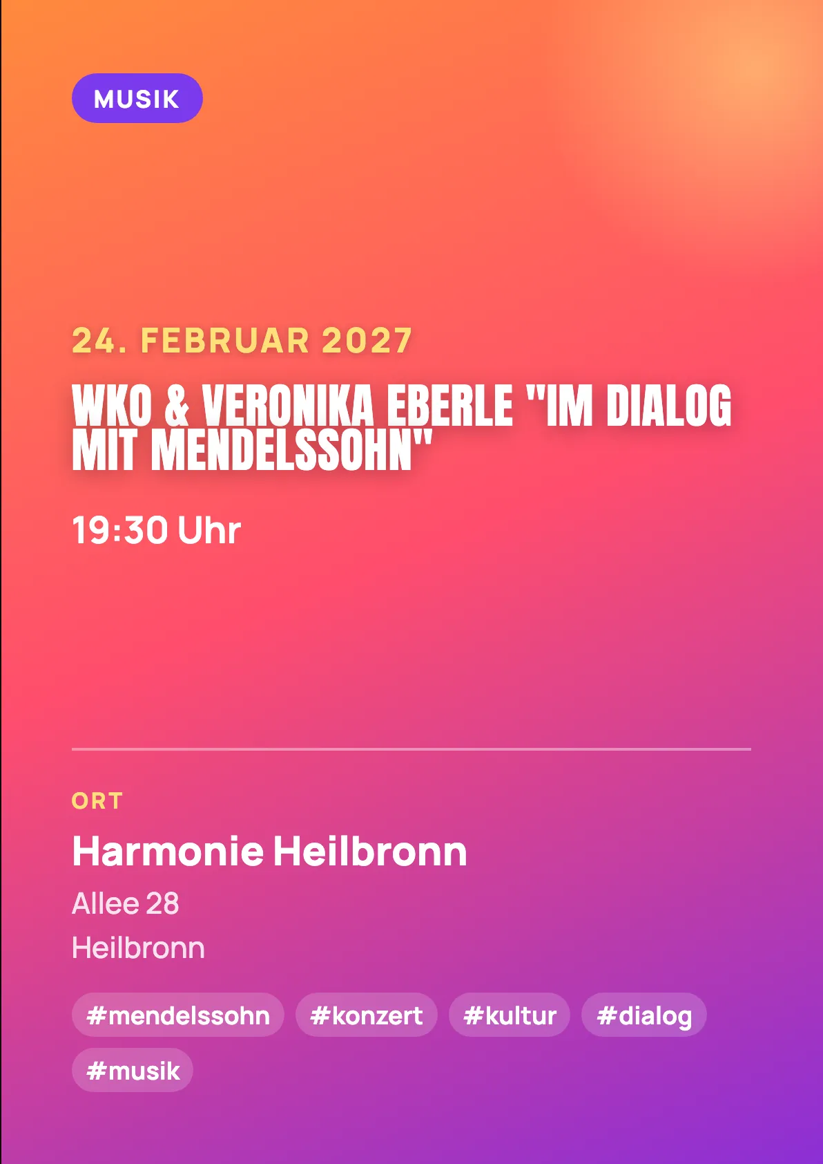 Veranstaltungsflyer