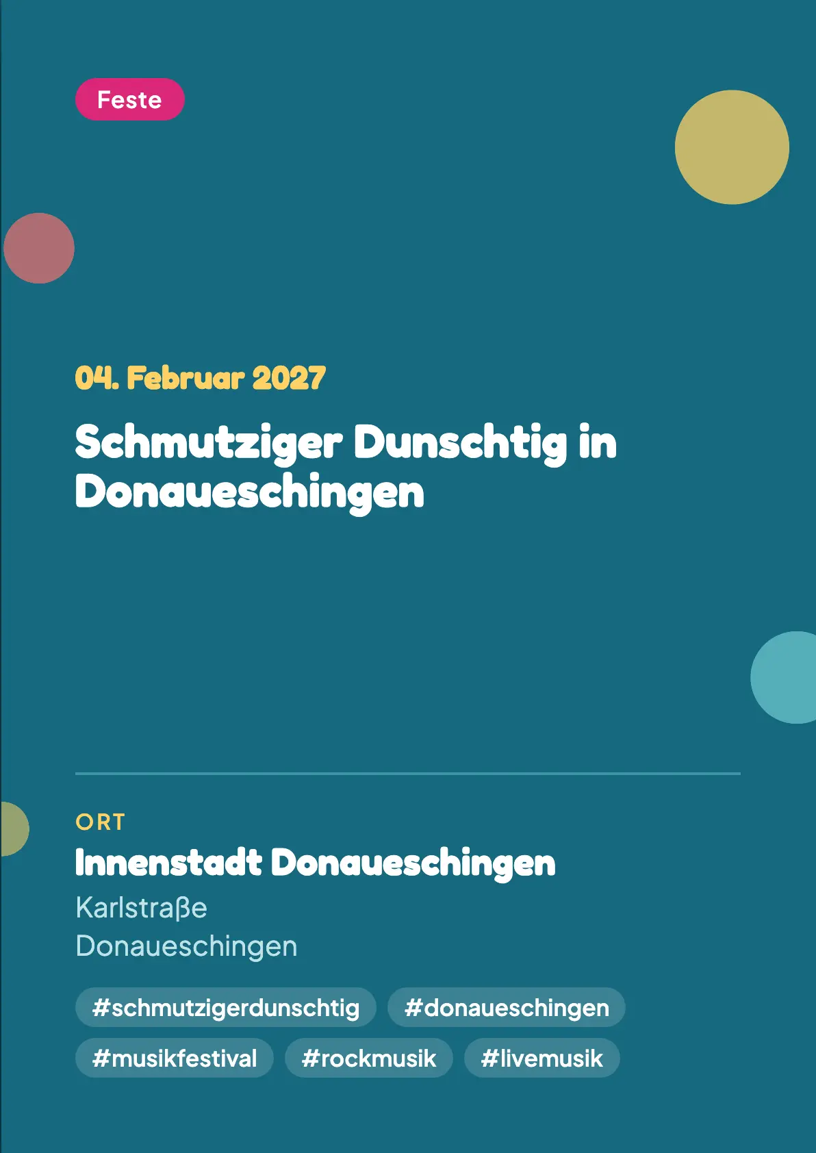 Veranstaltungsflyer