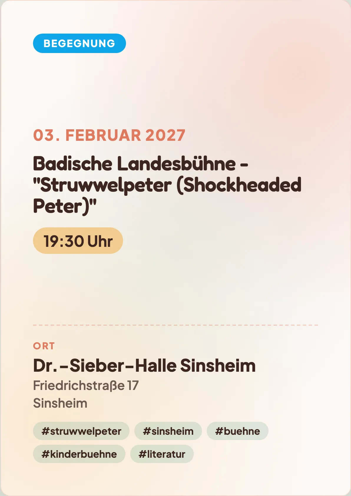 Veranstaltungsflyer